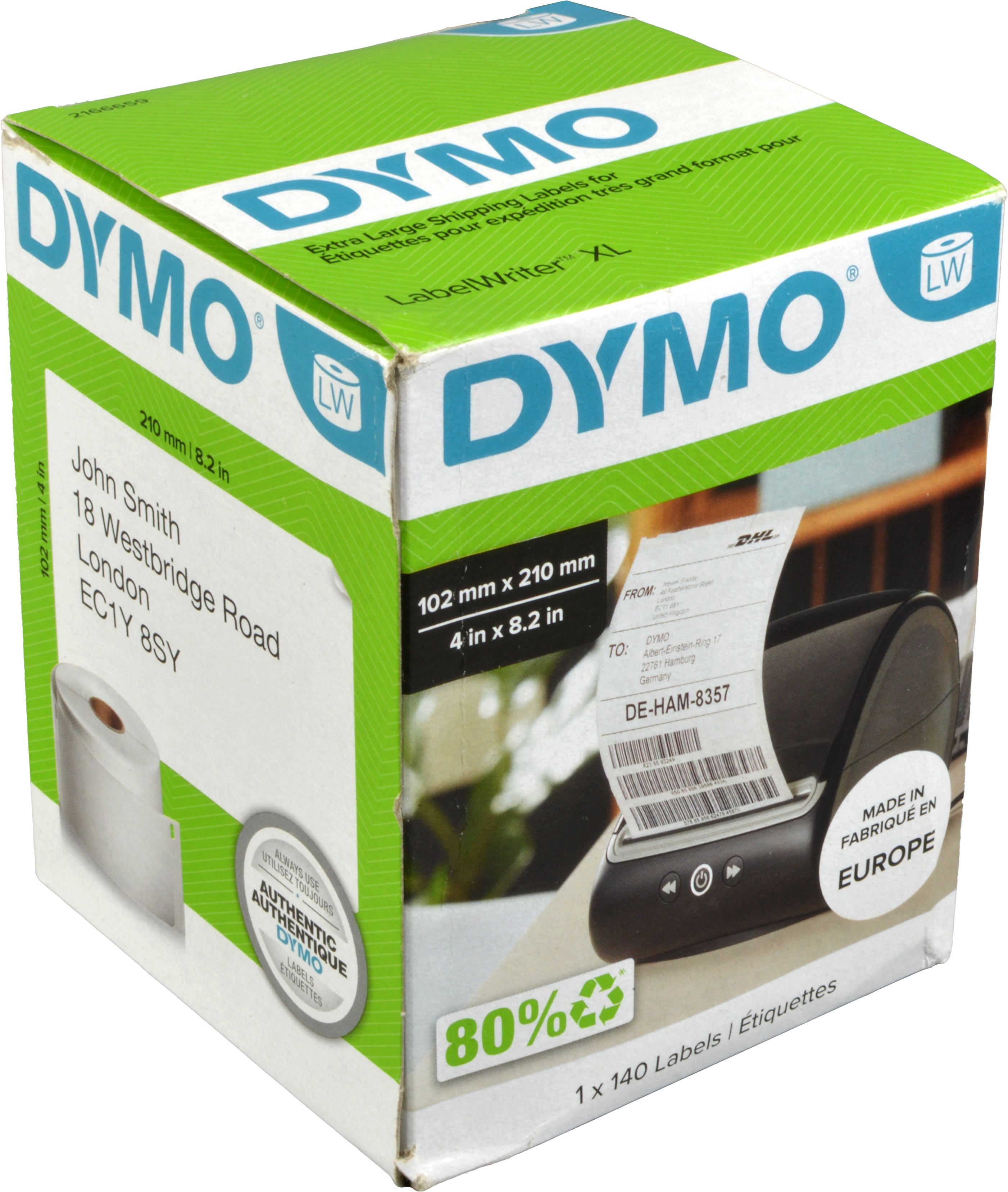 Dymo Etiketten 2166659  weiß  102 x 210mm  1 x 140 St.
