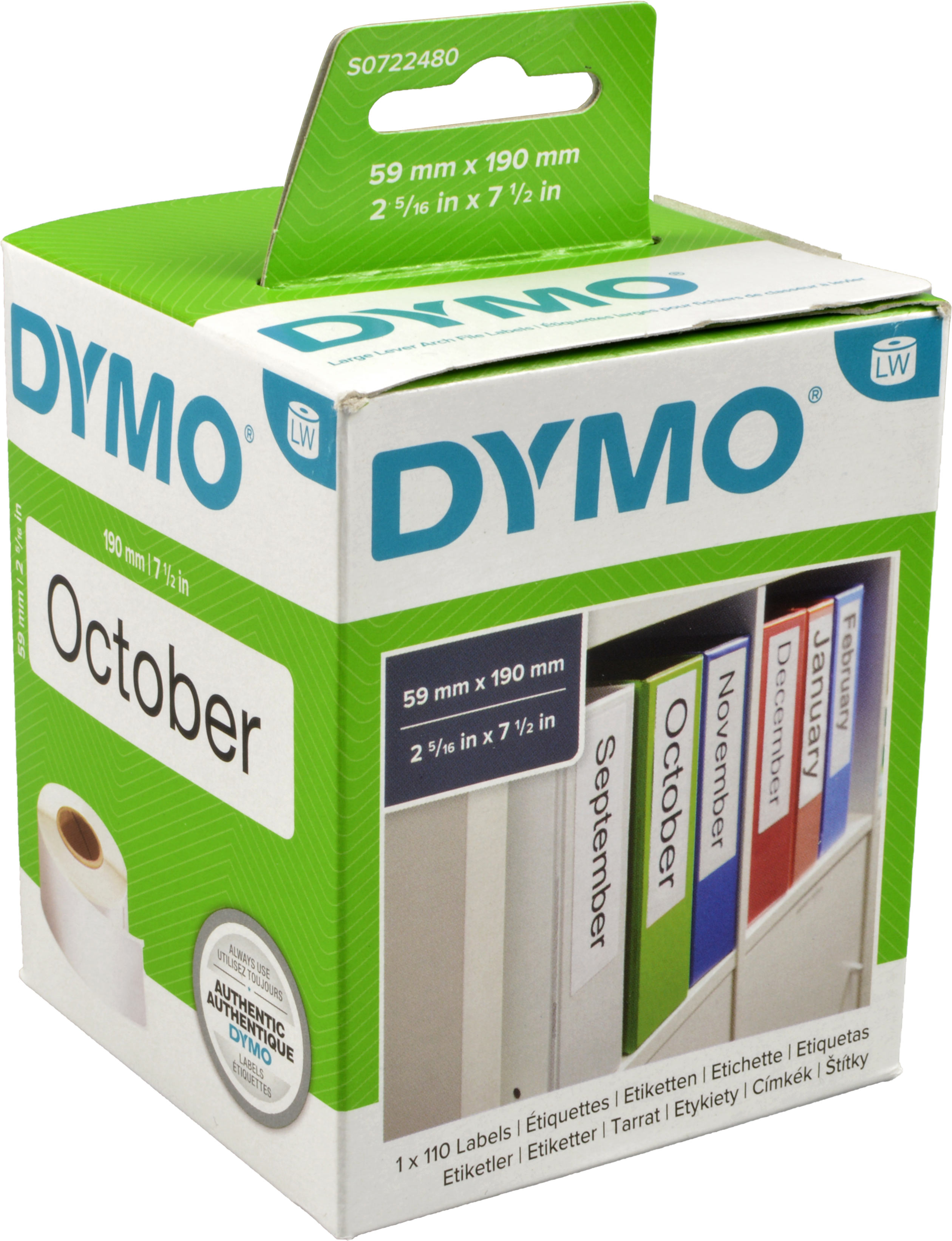 Dymo Etiketten 99019  weiß  59 x 190mm  1 x 110 St.
