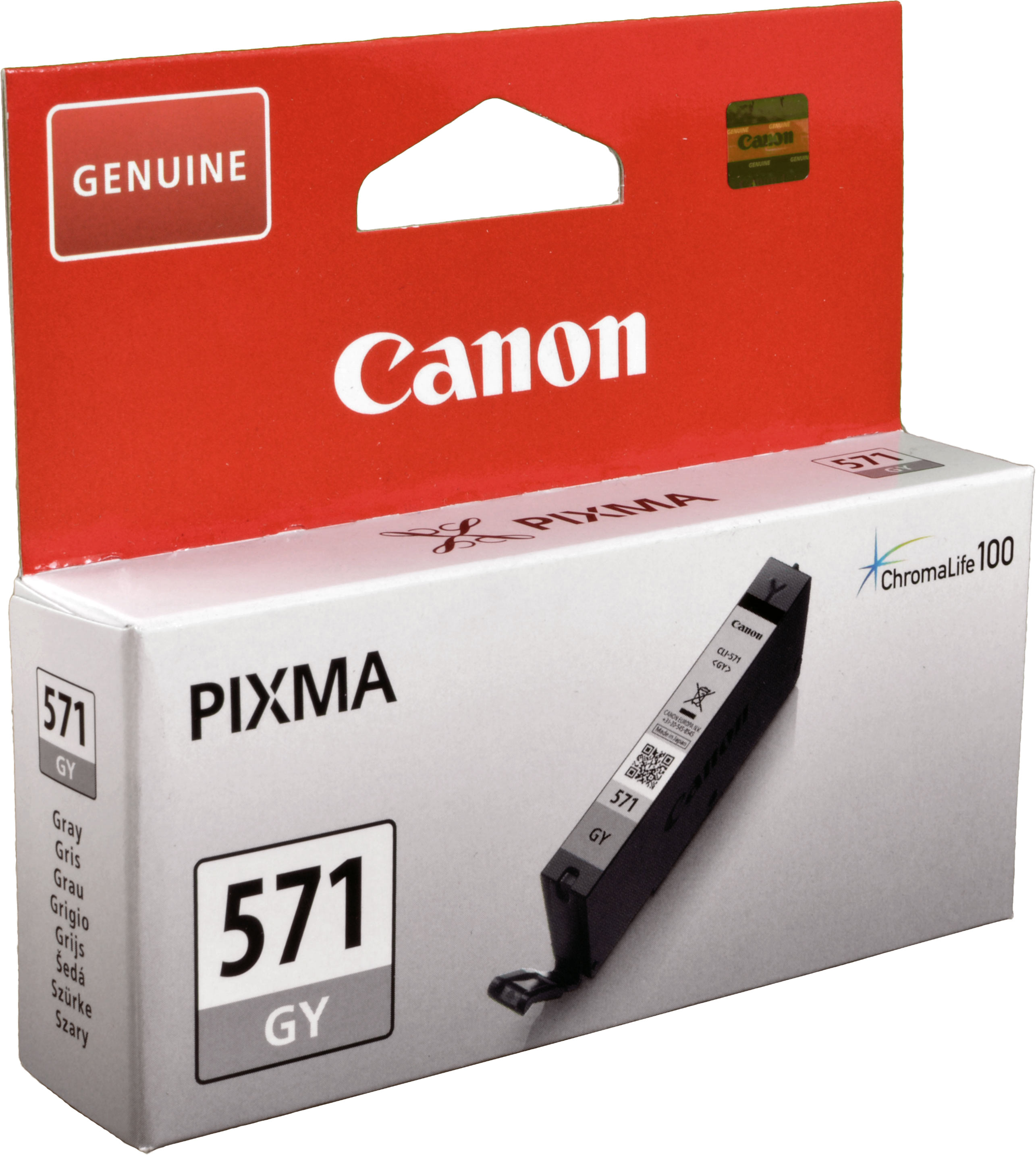 Canon Tinte 0389C001  CLI-571GY  grau
