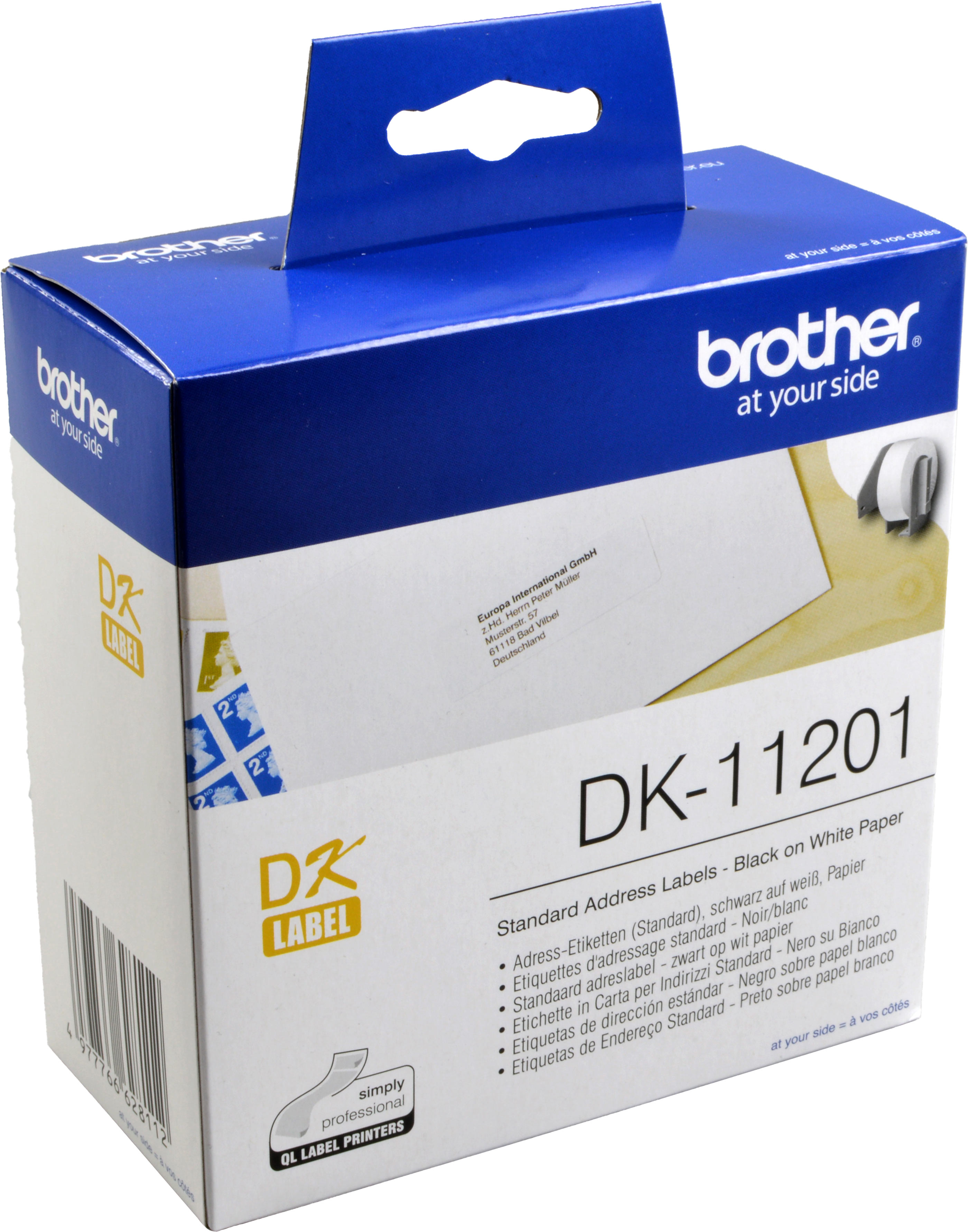 Brother PT Etiketten DK11201  weiss  29x90mm  400 St. Rolle
