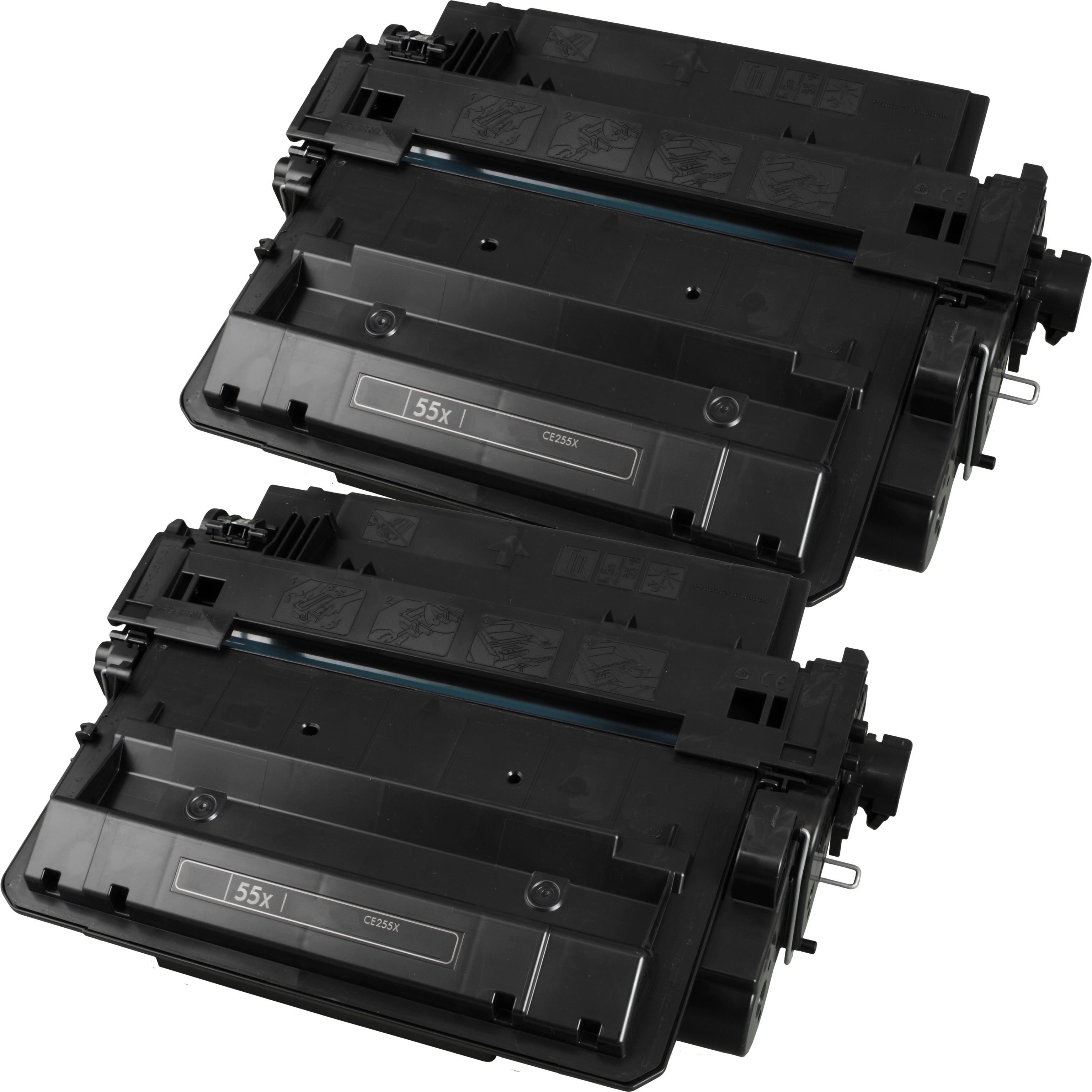 2 Ampertec Toner für HP CE255XD  55X  schwarz