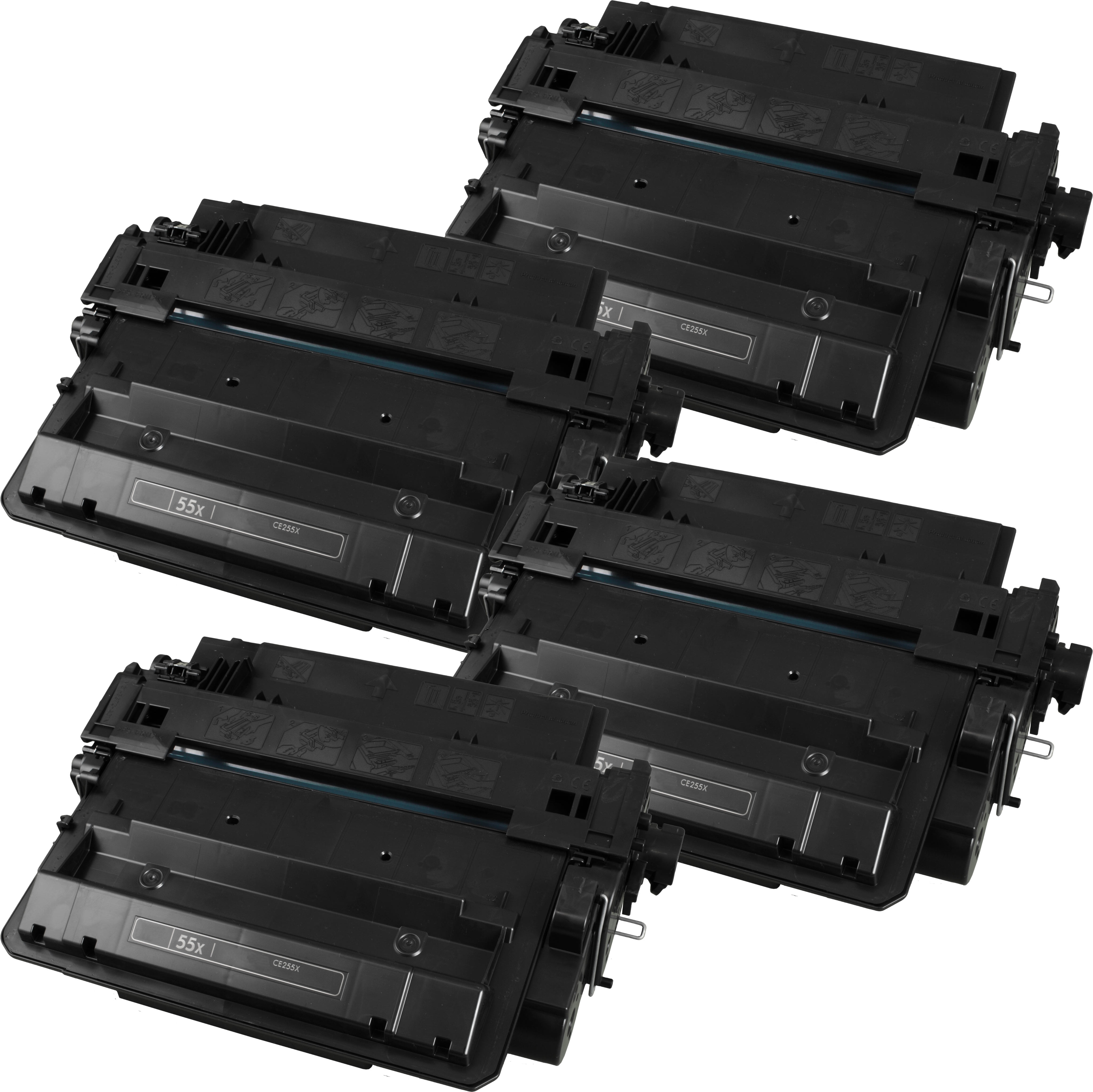 4 Ampertec Toner für HP CE255X  55X  schwarz
