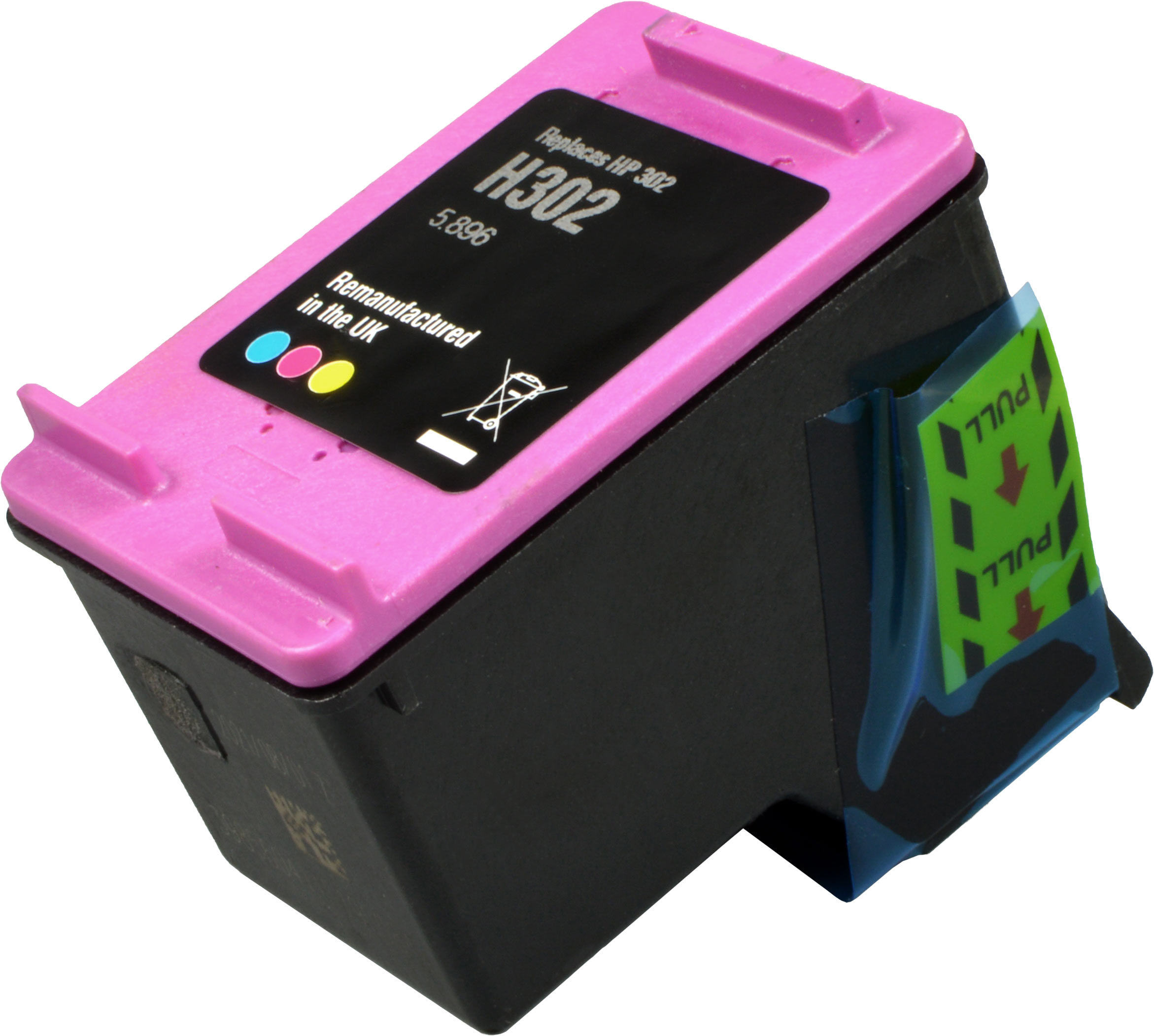 Ampertec Tinte für HP F6U65AE  302  3-farbig