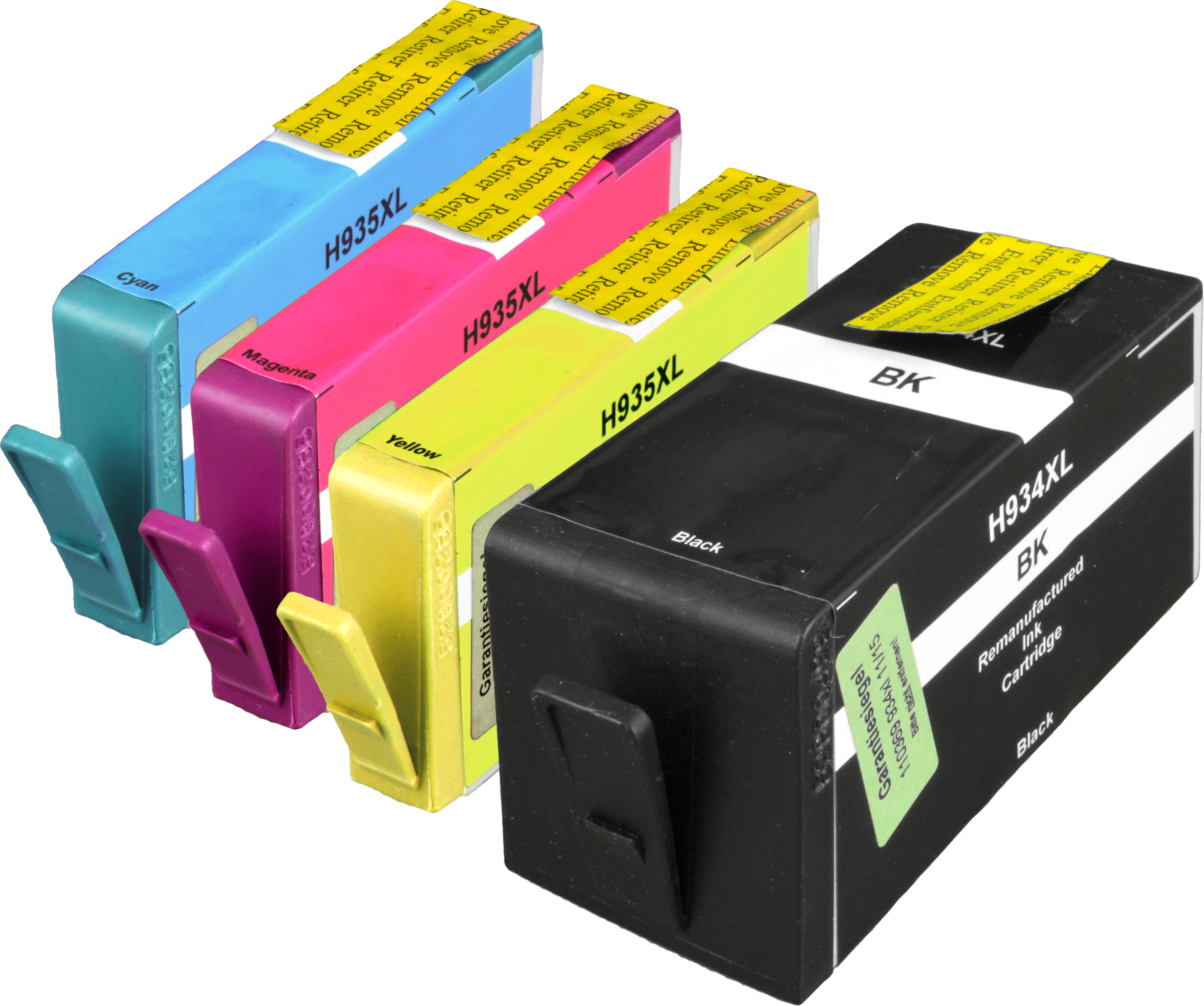 4 Ampertec Tinten für HP No 934XL  935XL  4-farbig