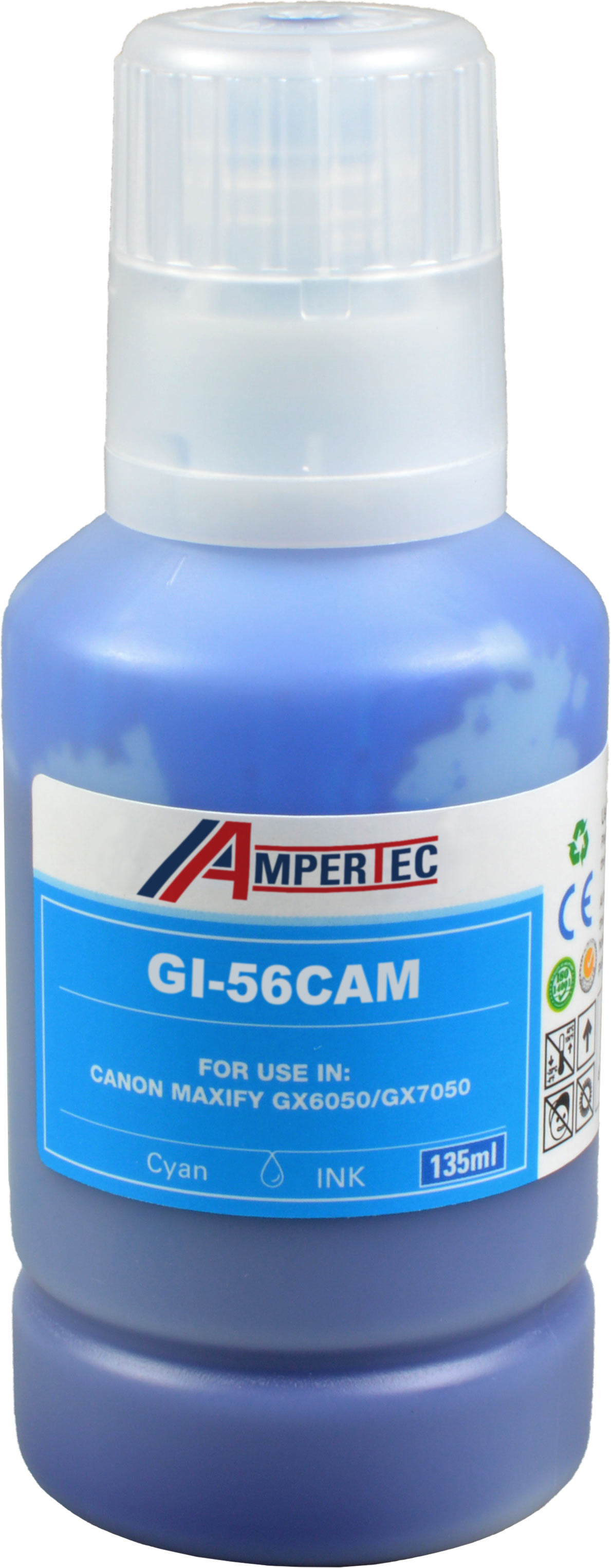 Ampertec Tinte für Canon GI-56C  cyan