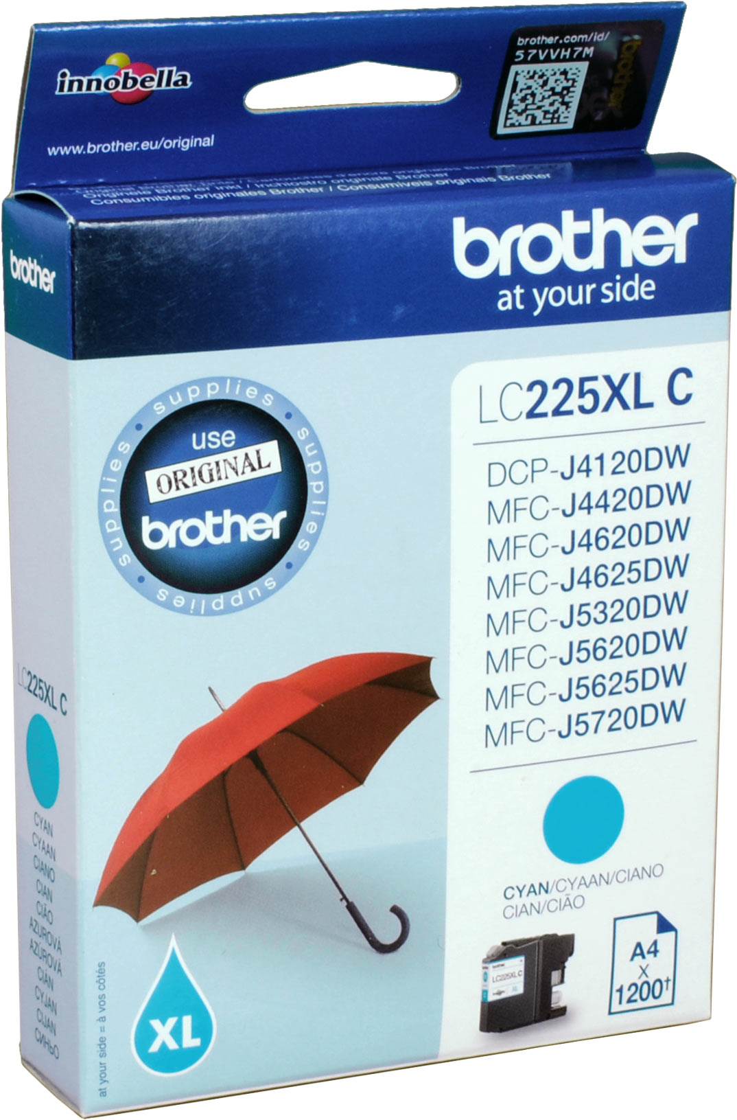 Brother Tinte LC-225XLC  cyan