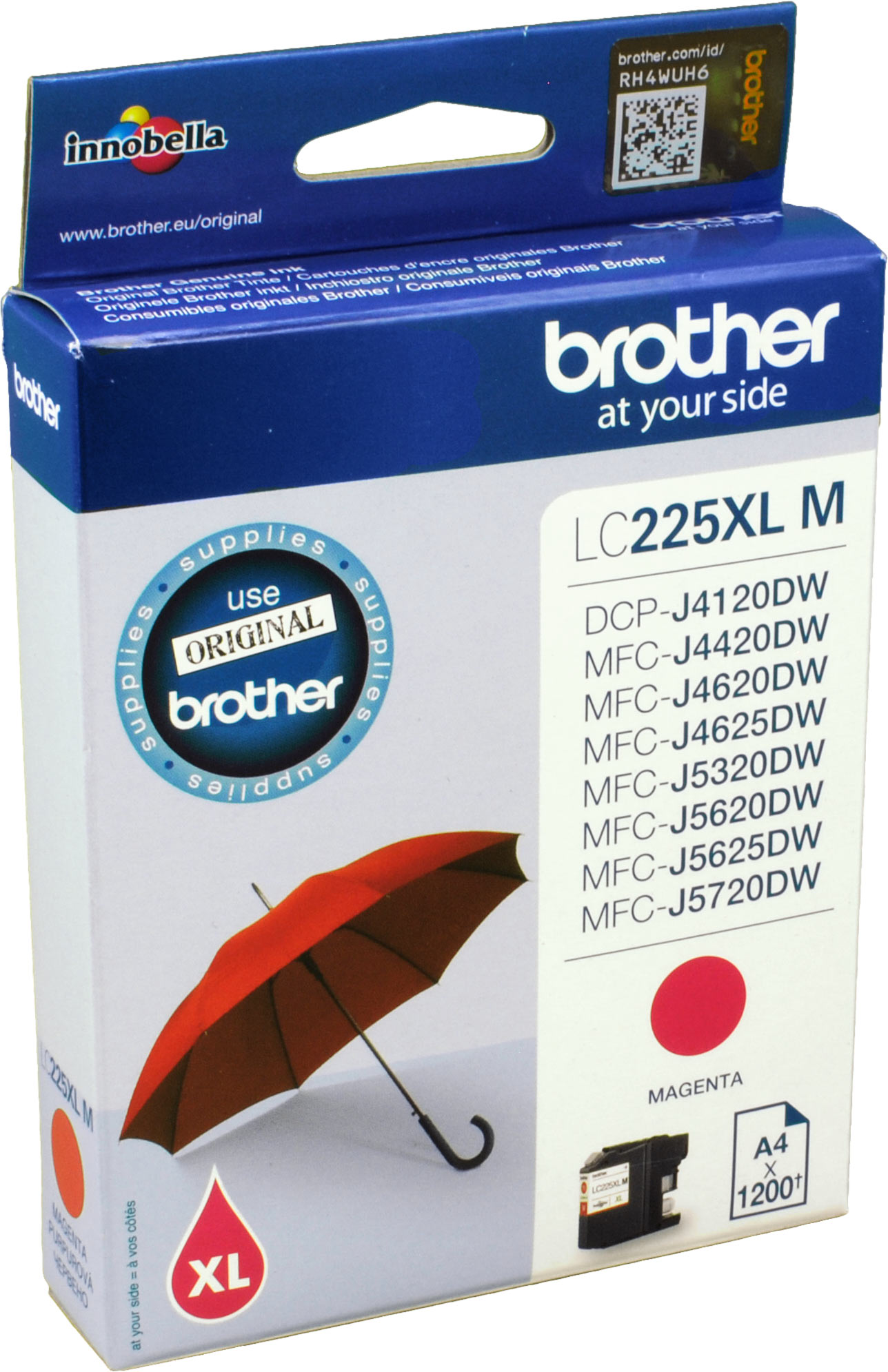 Brother Tinte LC-225XLM  magenta
