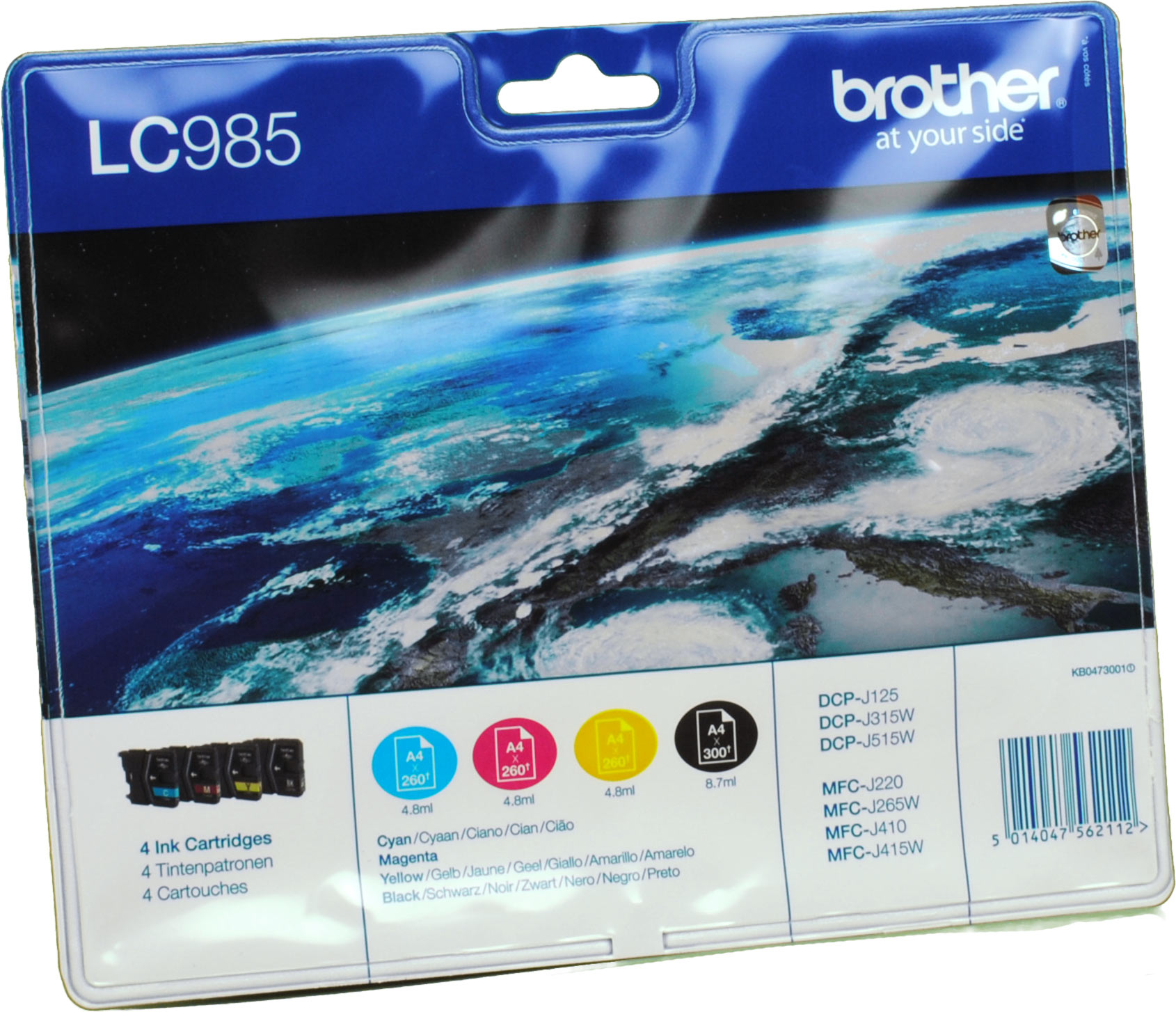 4 Brother Tinten LC-985VALBPDR Multipack  4-farbig