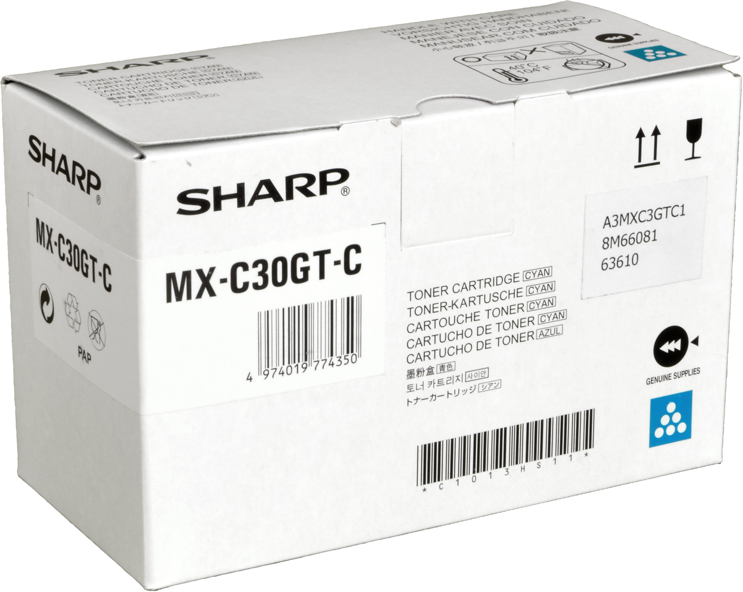 Sharp Toner MX-C30GTC  cyan