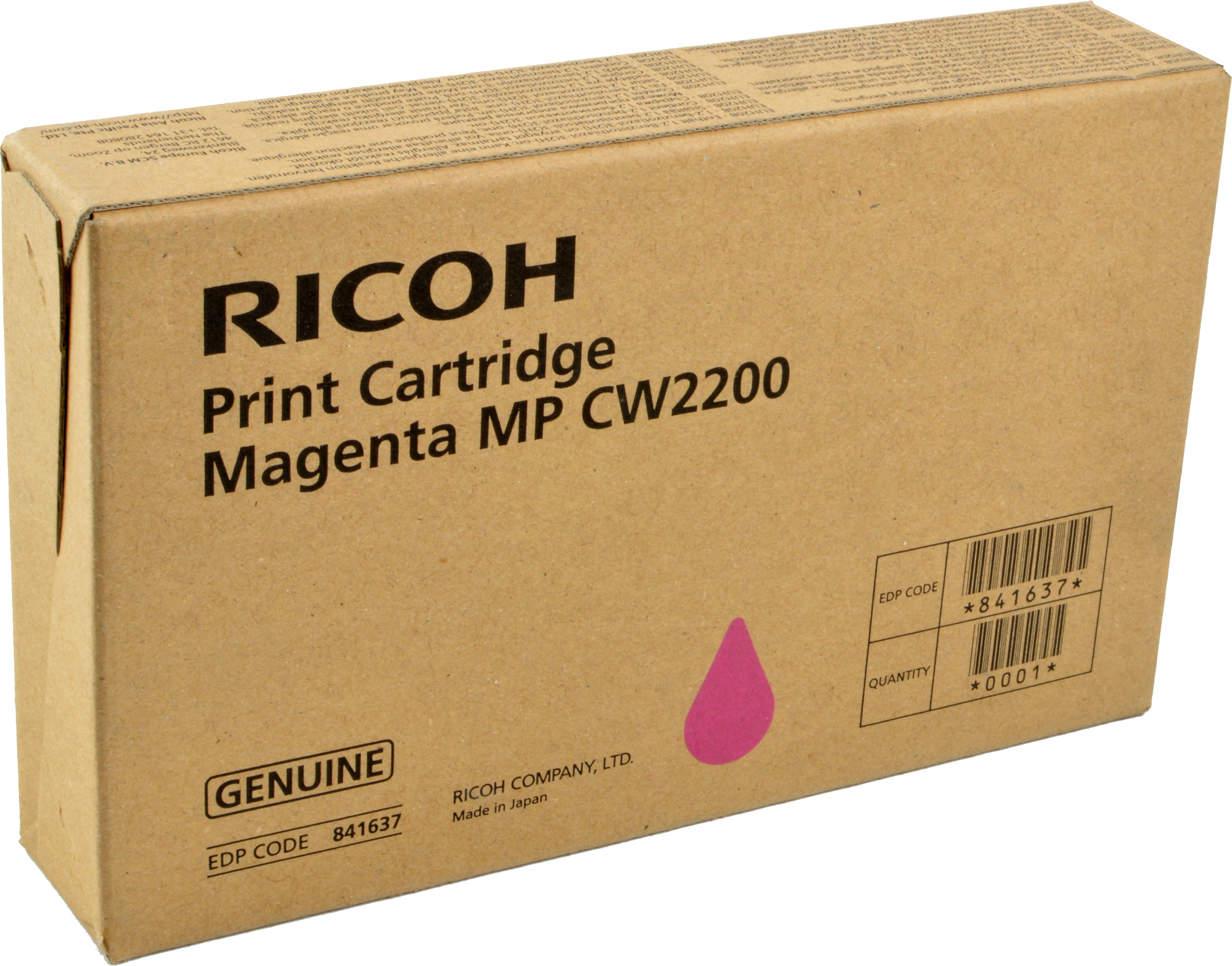 Ricoh Gel Cartridge MP CW2200  841637  magenta OEM