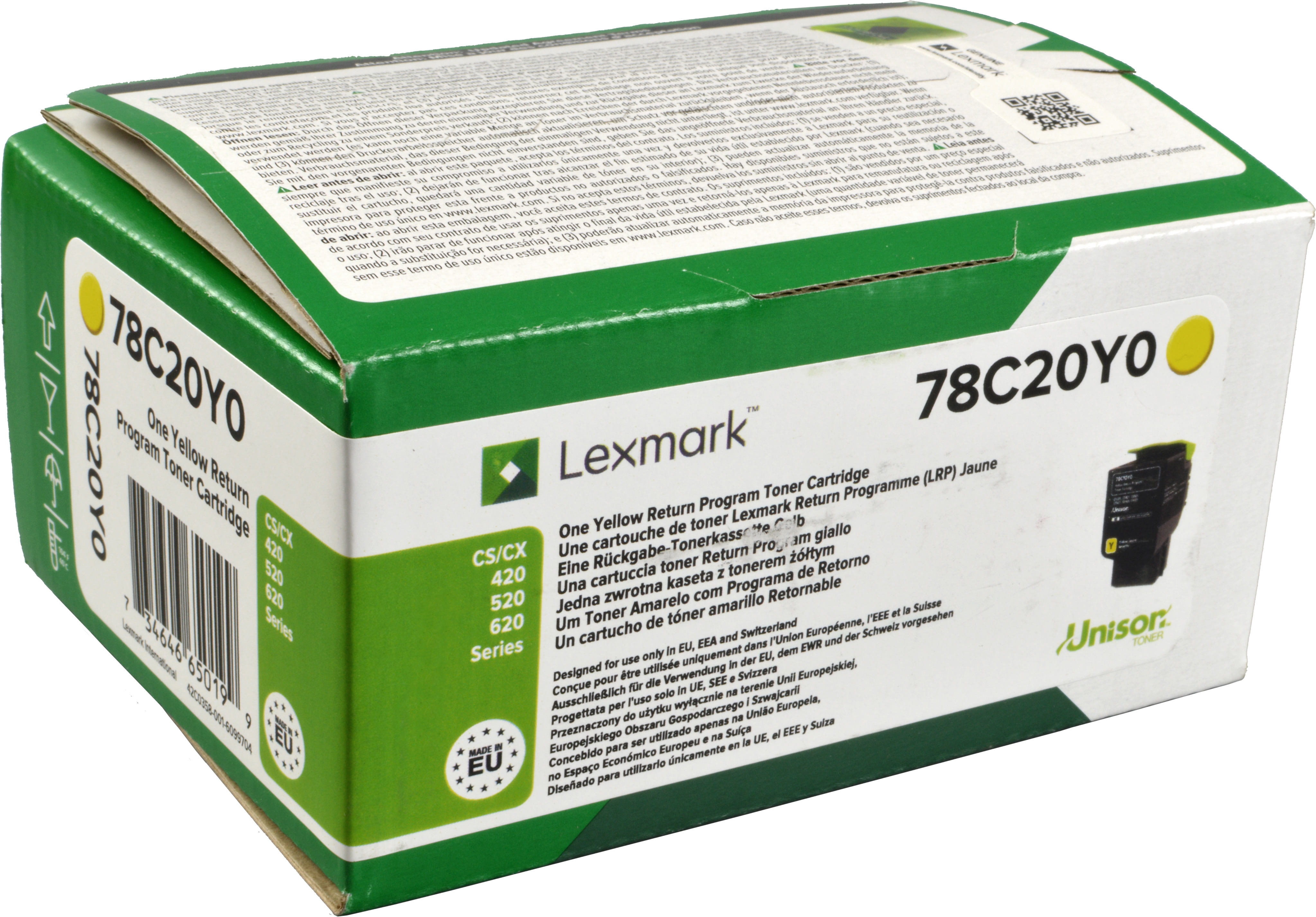 Lexmark Toner 78C20Y0  yellow