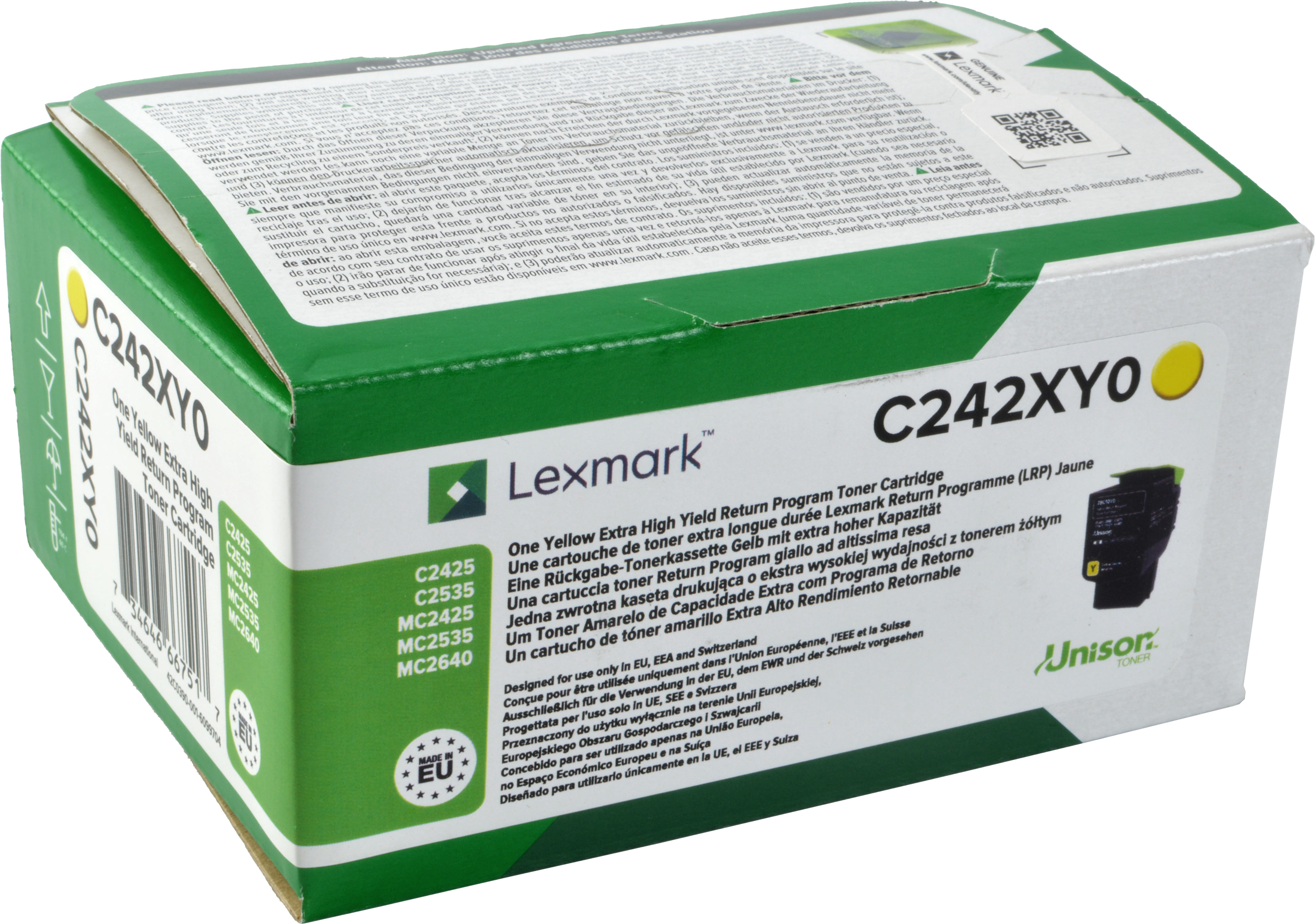 Lexmark Toner C242XY0  yellow