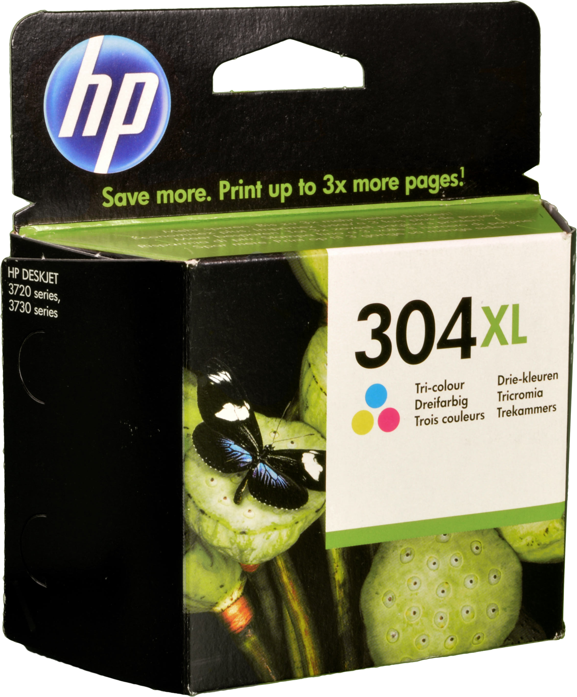 HP Tinte N9K07AE  304XL  farbig