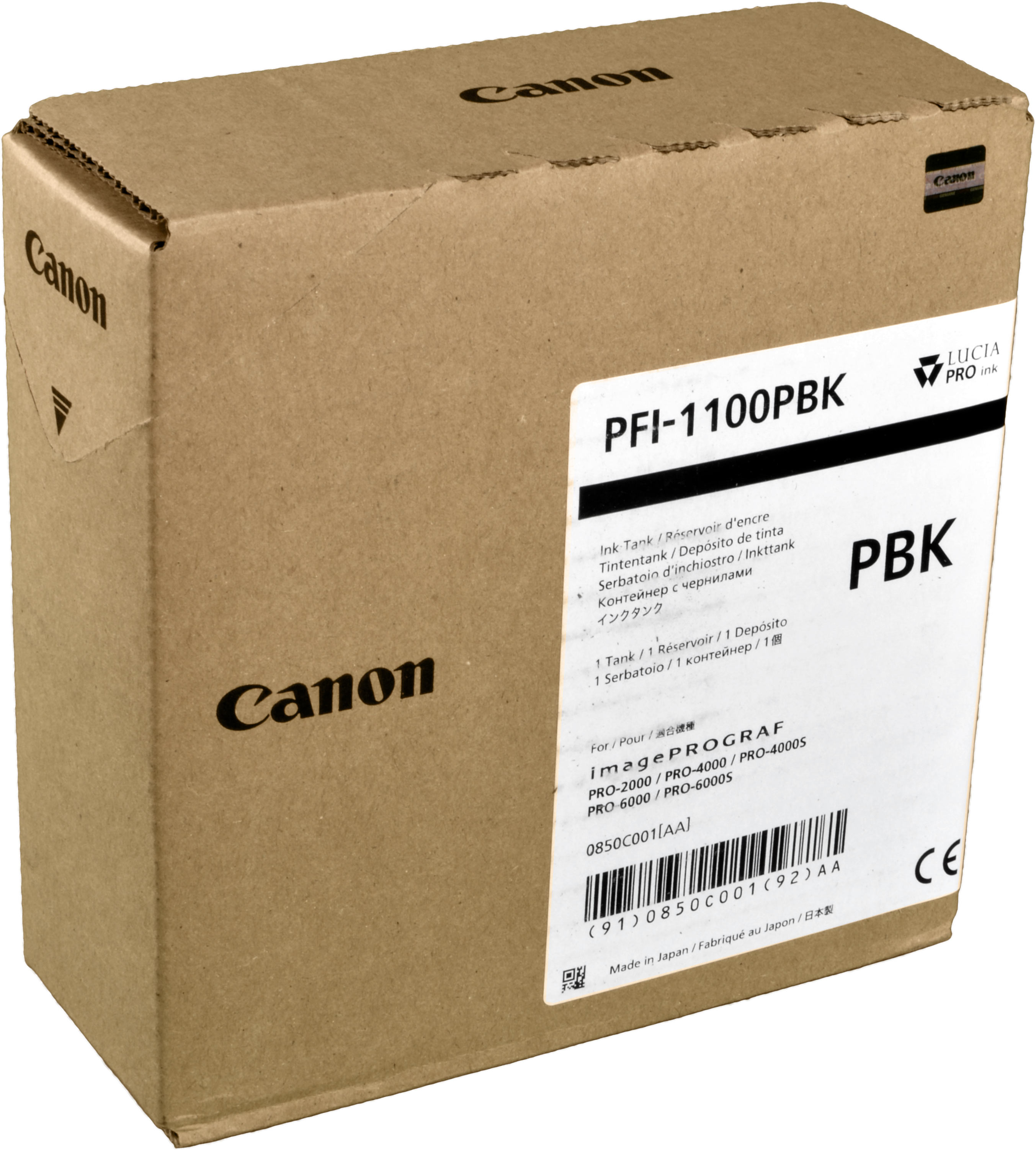 Canon Tinte 0850C001  PFI-1100PBK  photo black