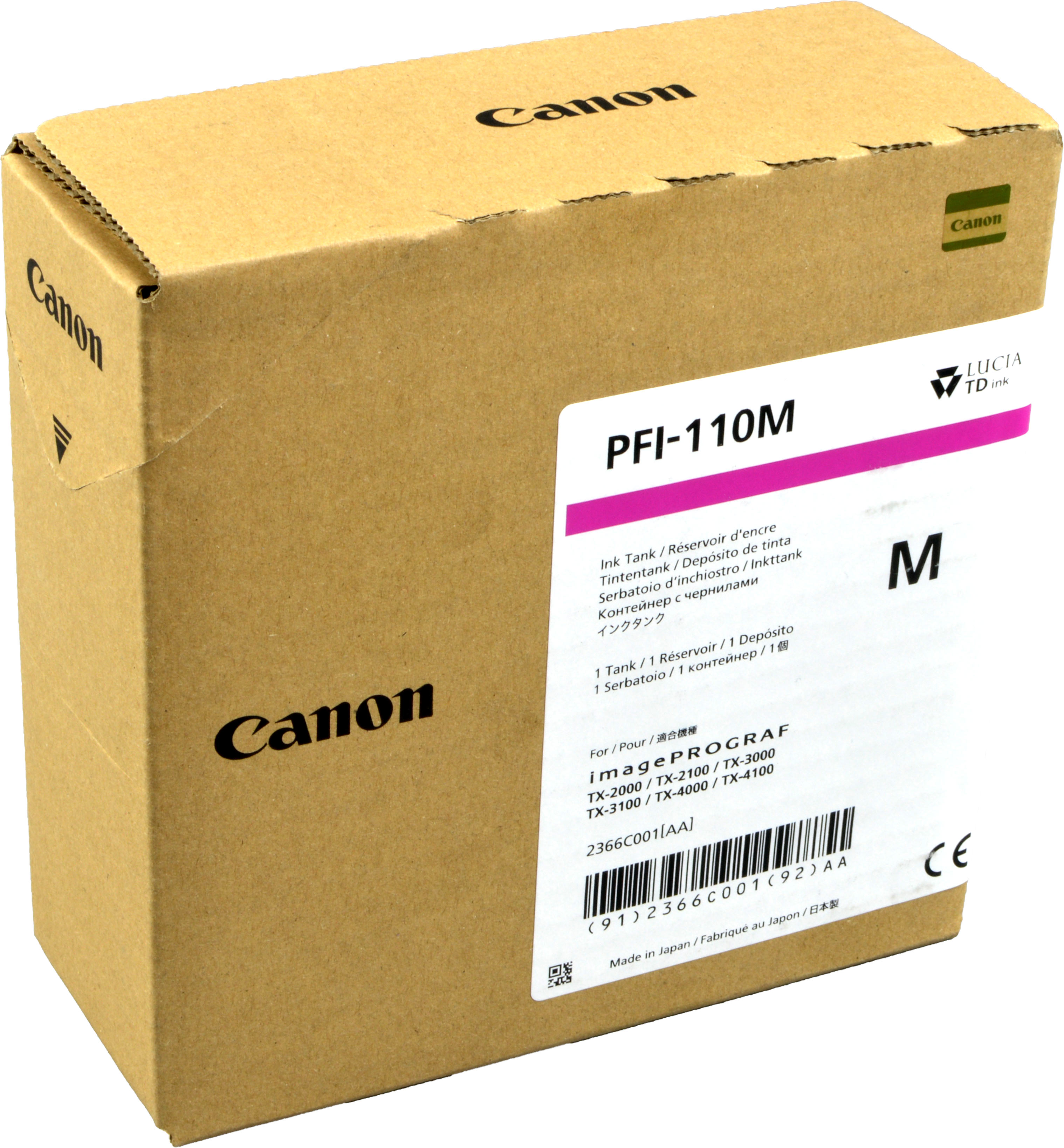 Canon Tinte 2366C001  PFI-110M  magenta