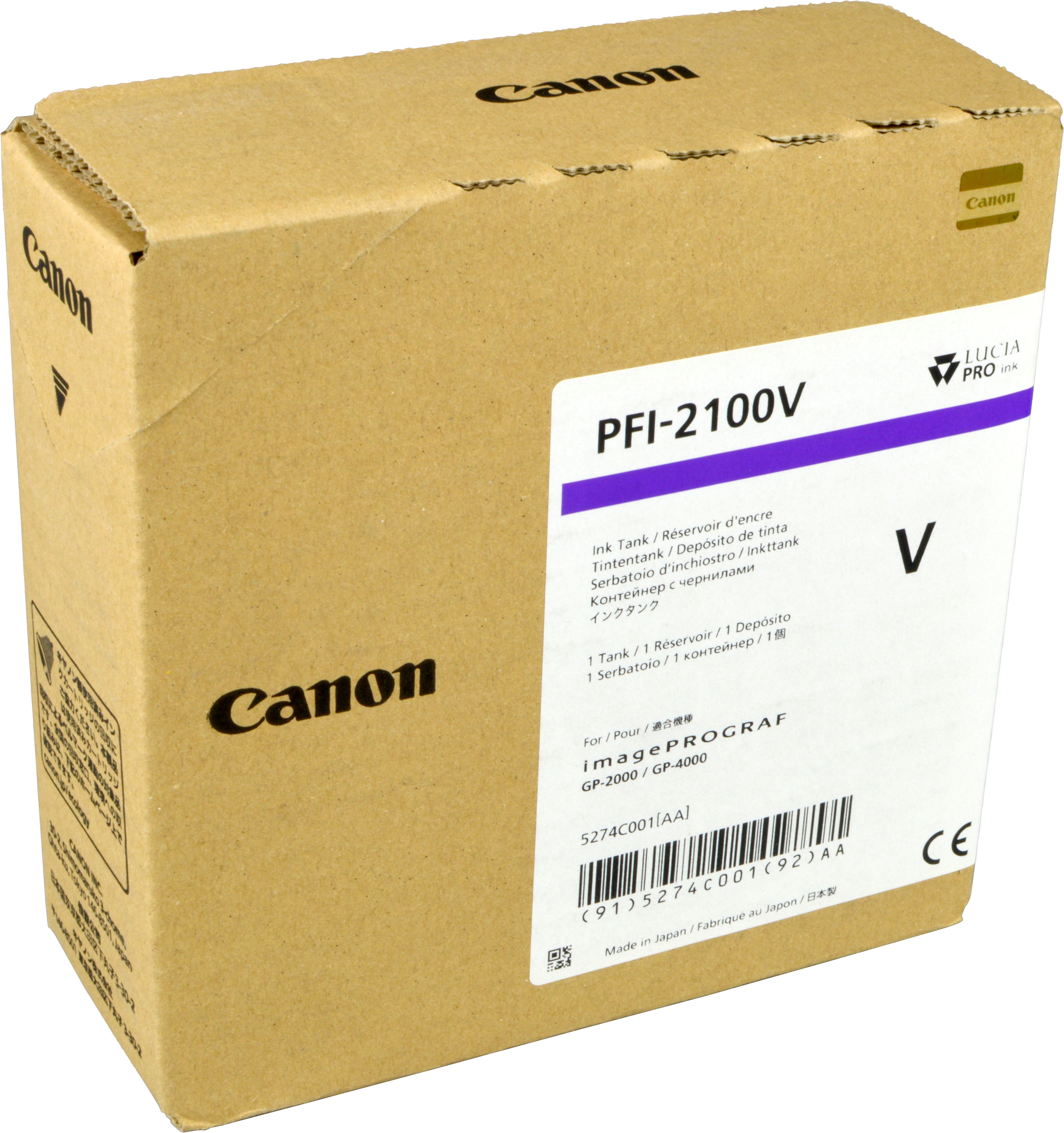 Canon Tinte 5274C001  PFI-2100V  violett