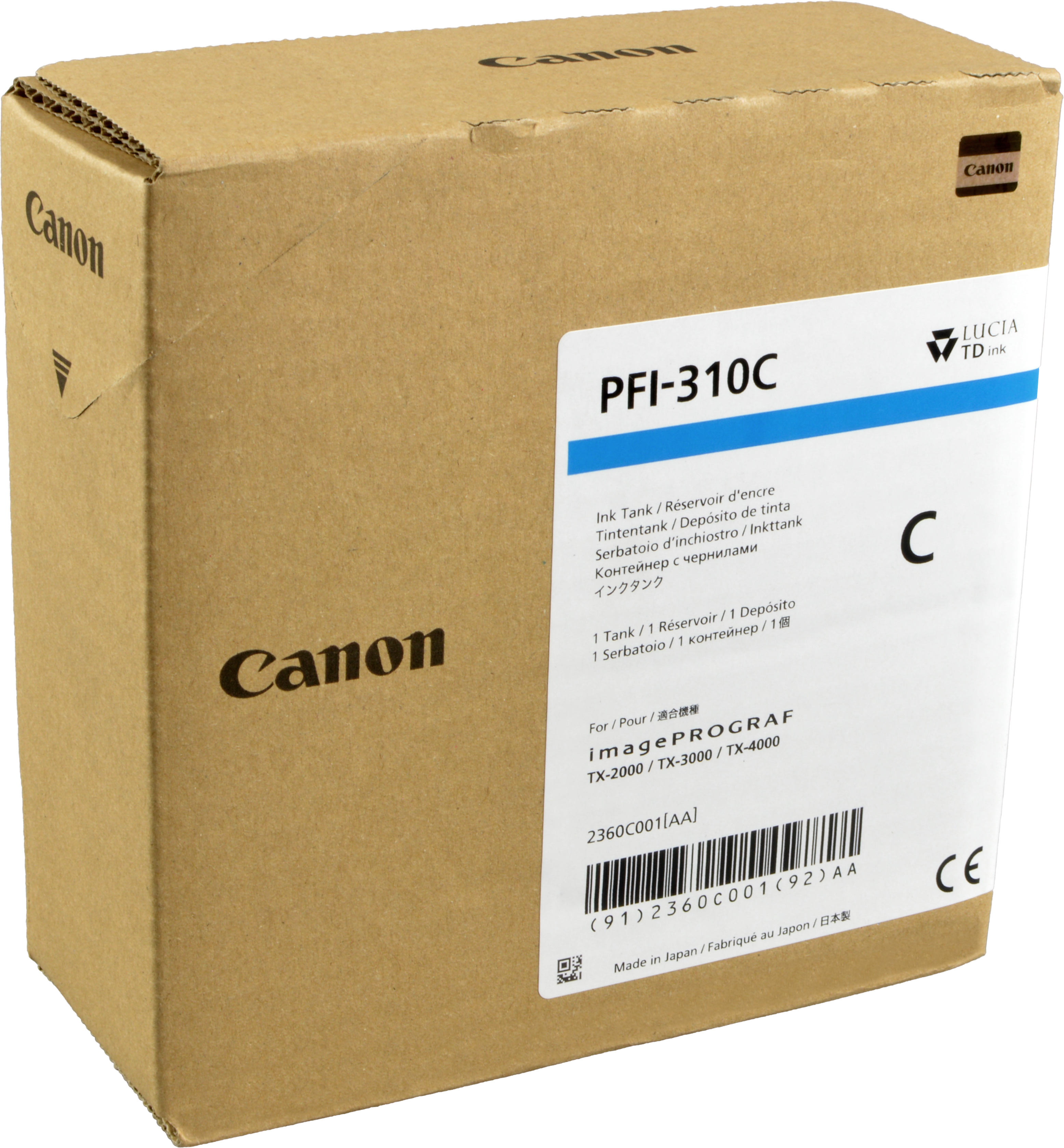 Canon Tinte 2360C001  PFI-310C  cyan