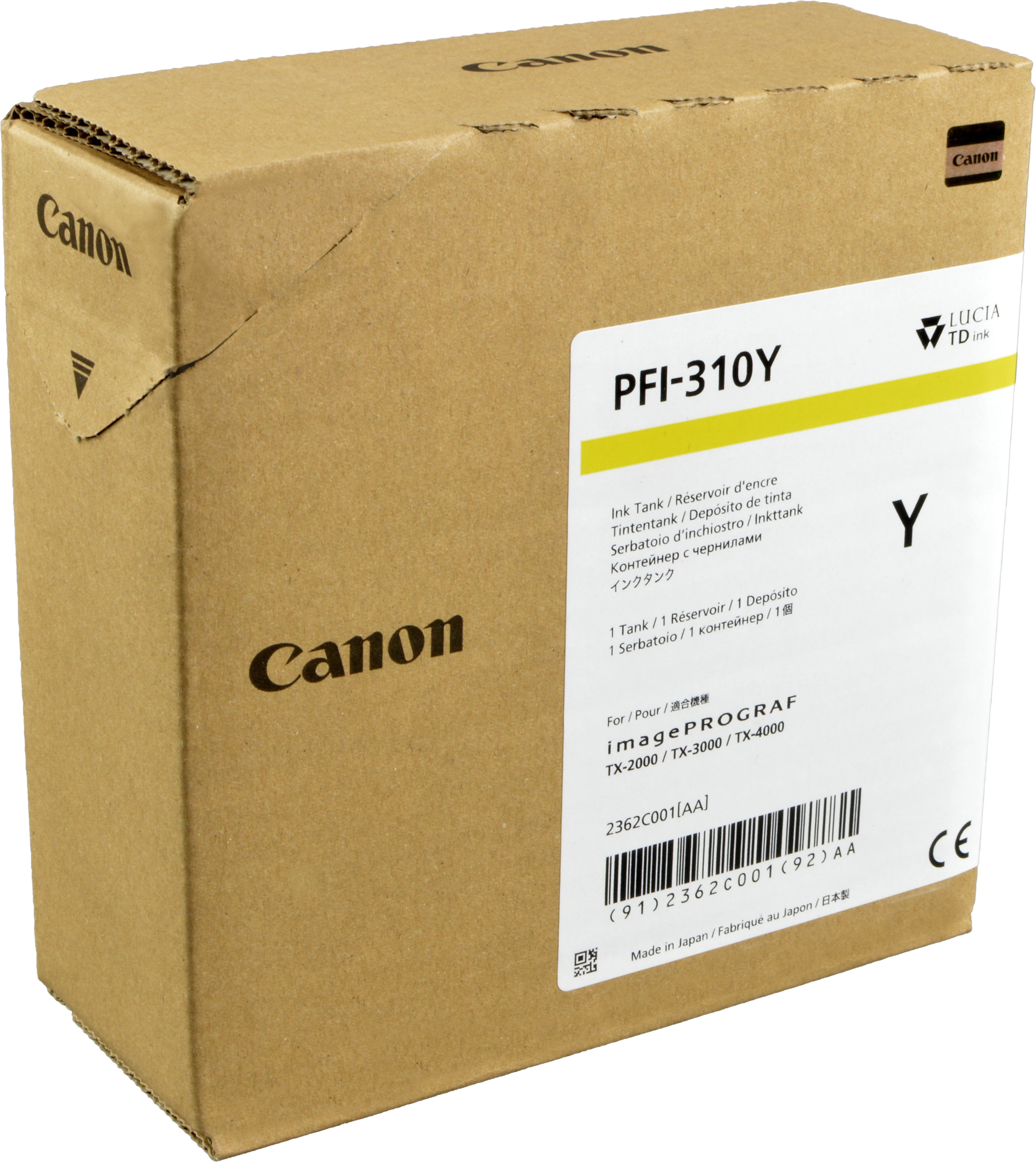 Canon Tinte 2362C001  PFI-310Y  yellow