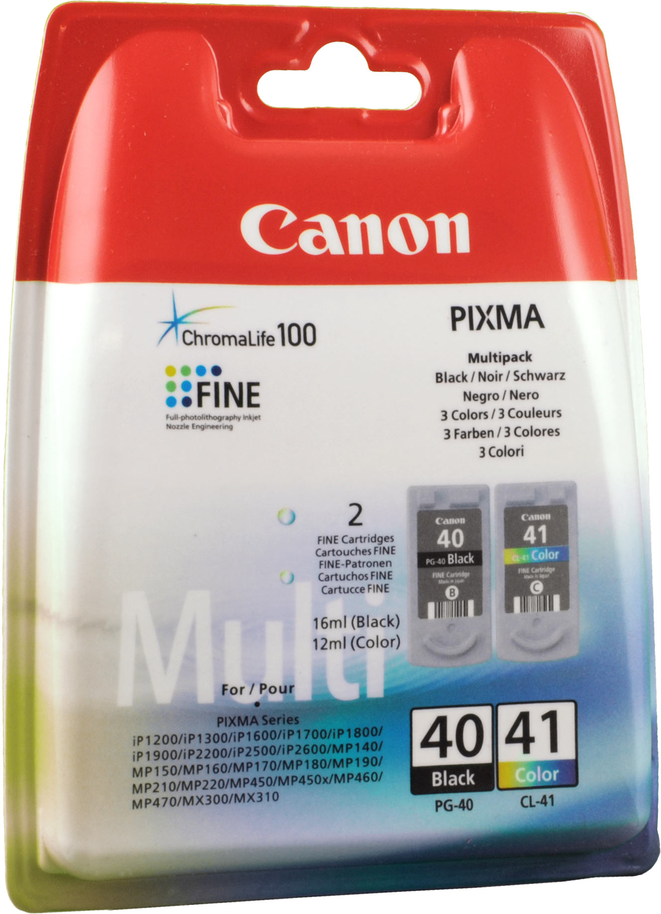 2 Canon Tinten 0615B036  PG-40 + CL-41  4-farbig