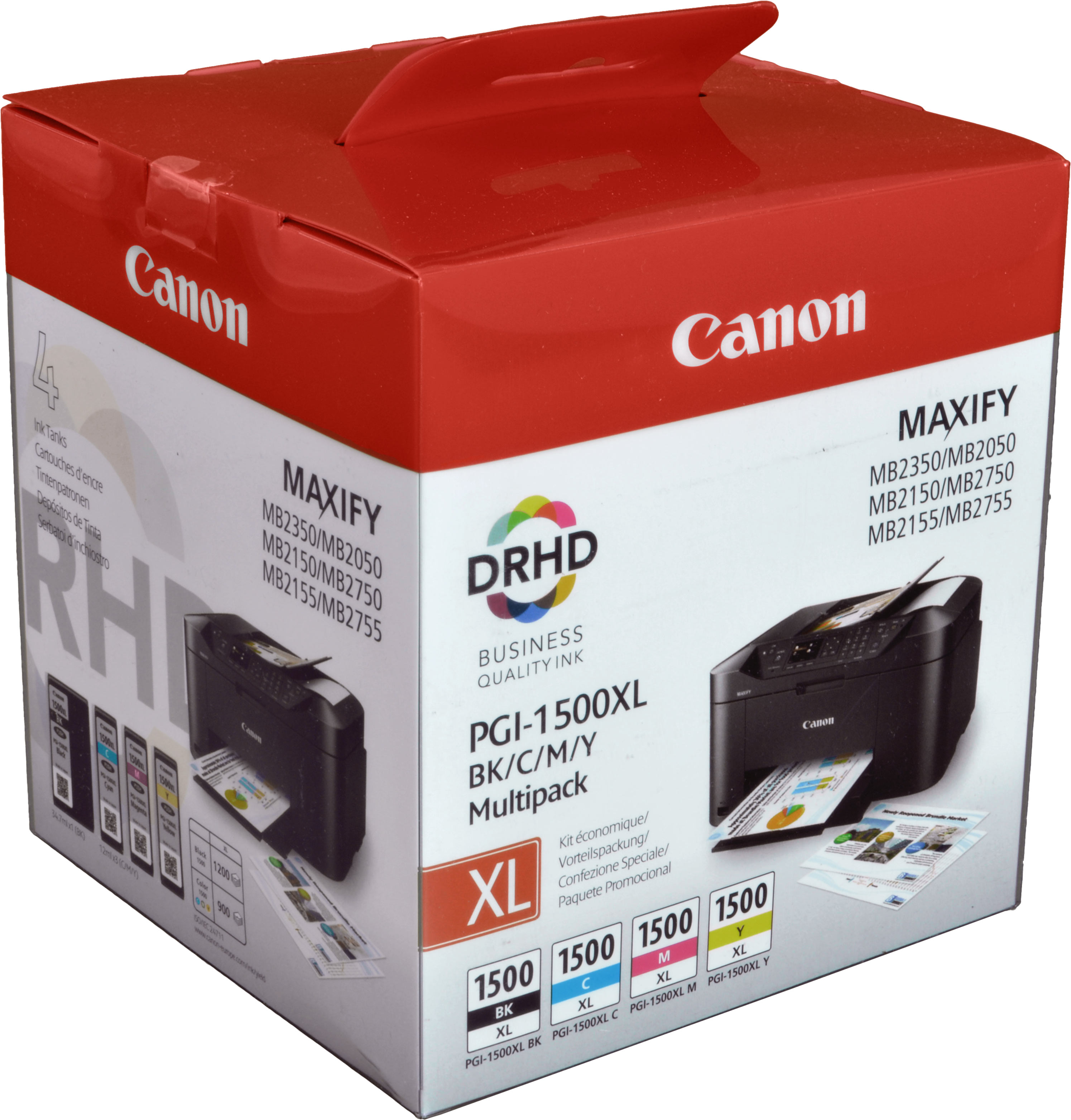 4 Canon Tinten 9182B010  PGI-1500XL BK C M Y  4-farbig