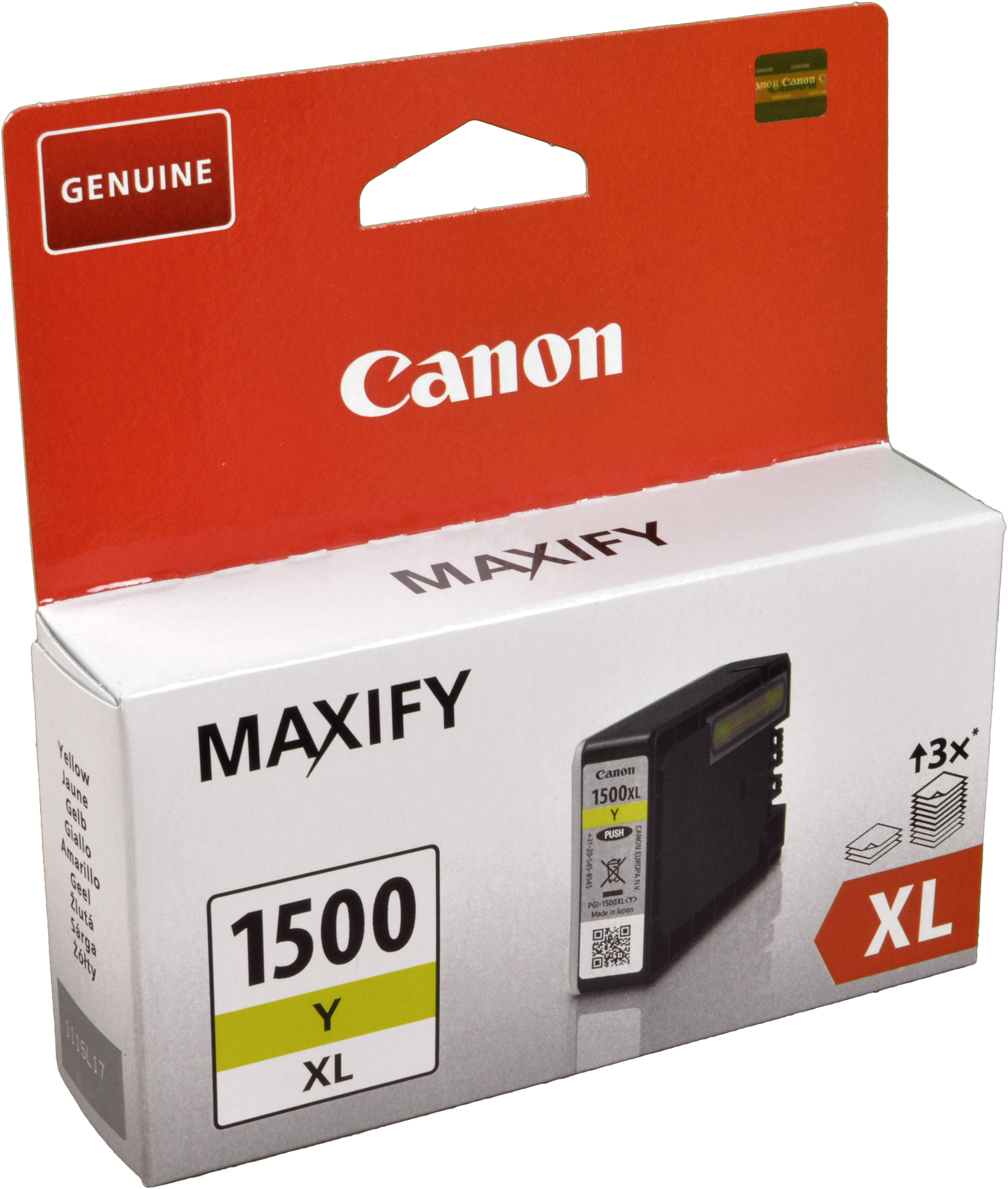 Canon Tinte 9195B001  PGI-1500XLY  yellow