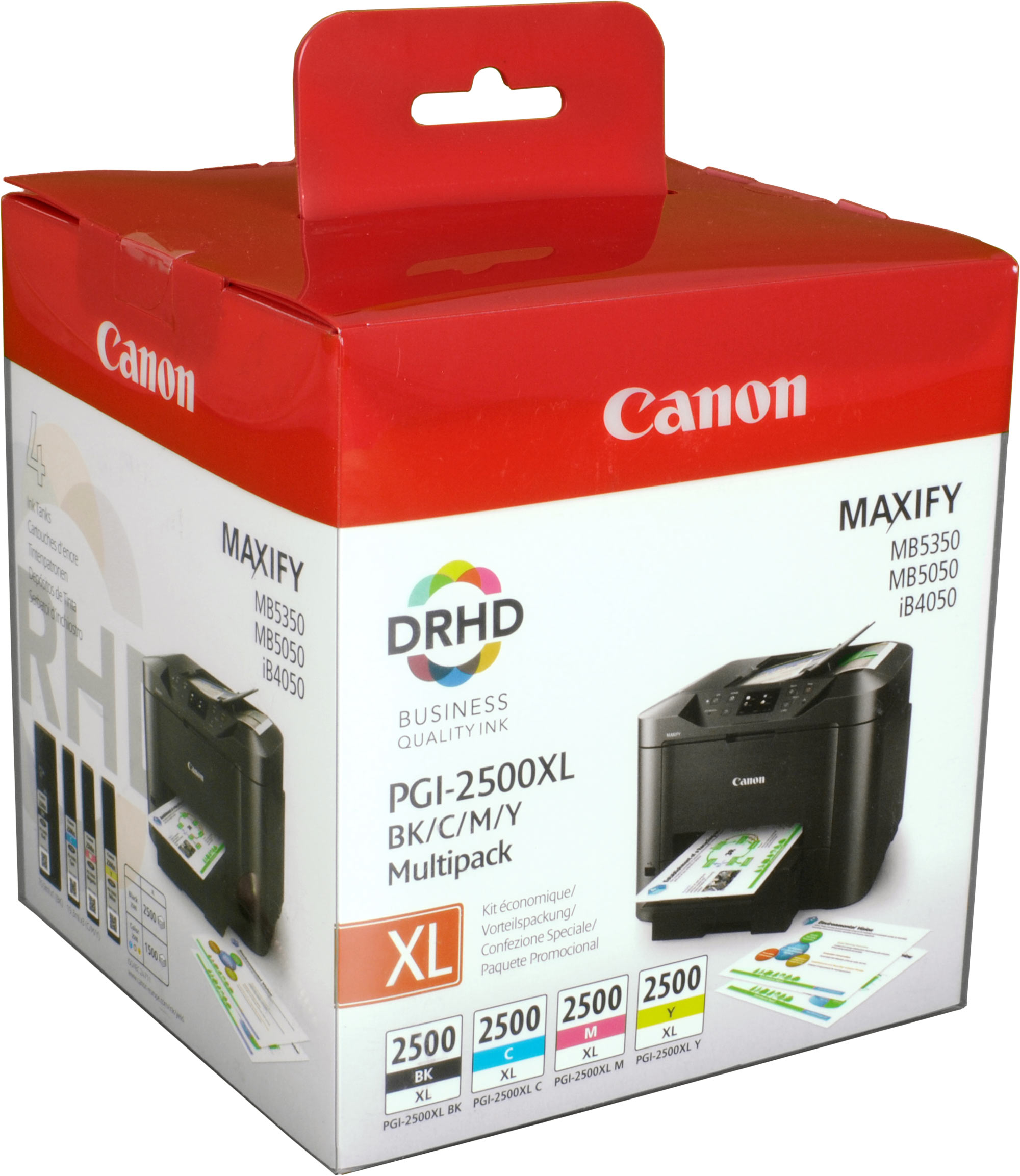 4 Canon Tinten 9254B010  PGI-2500XL BK C M Y  4-farbig