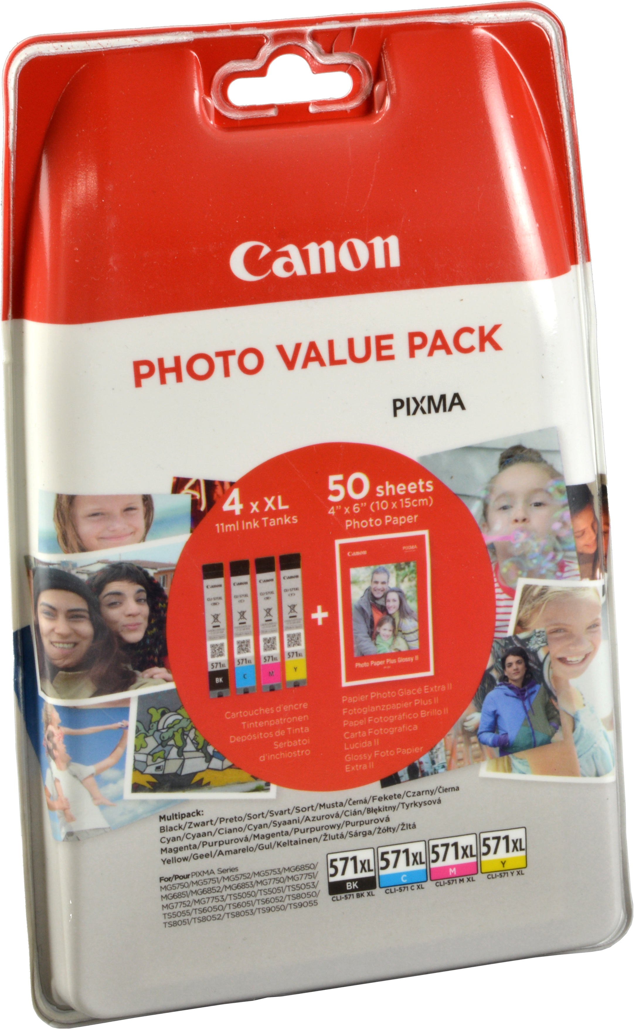 5 Canon Tinten 6403B007  PGI-72  Multipack  je 1 x PBK / GY / PM / PC
