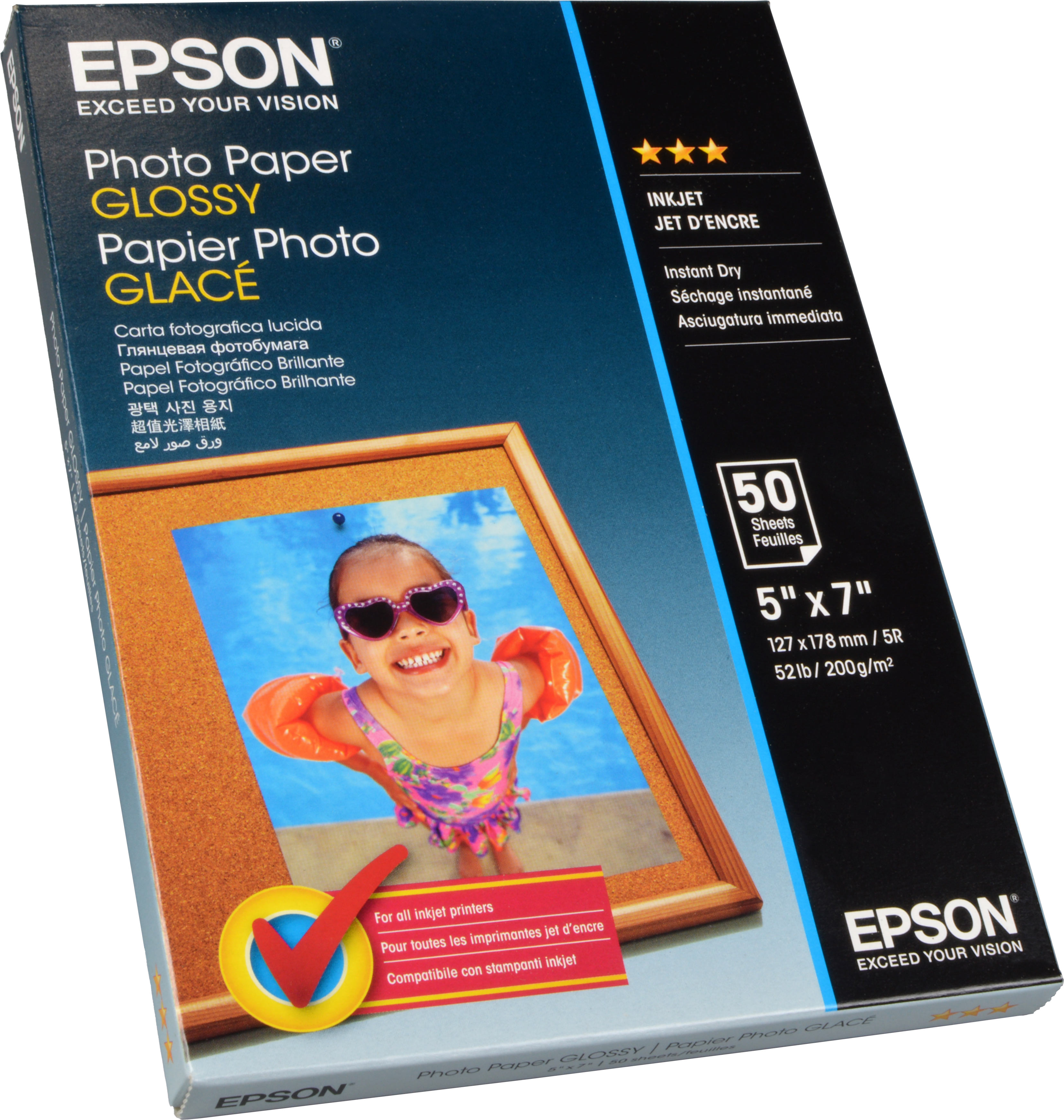 Epson Photo Paper Glossy  S042545  13x18cm  50 Blatt  200g