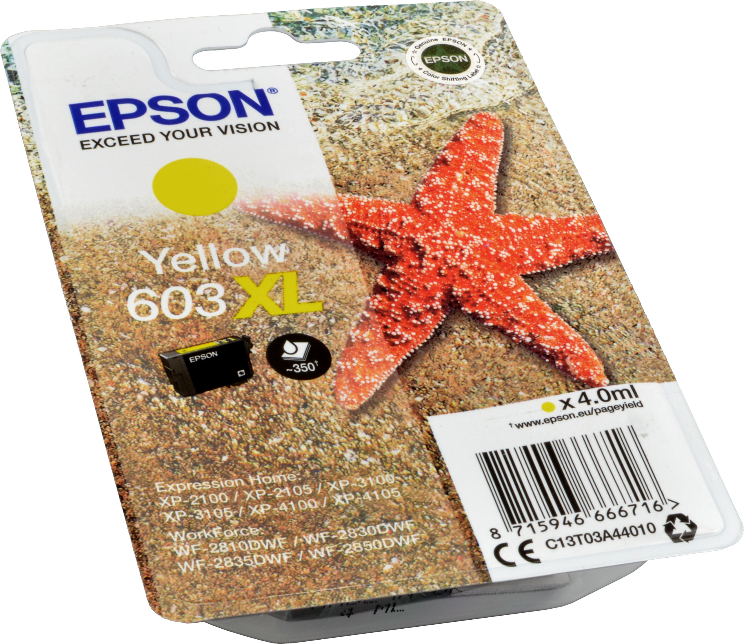 Epson Tinte C13T03A440  603XL  yellow