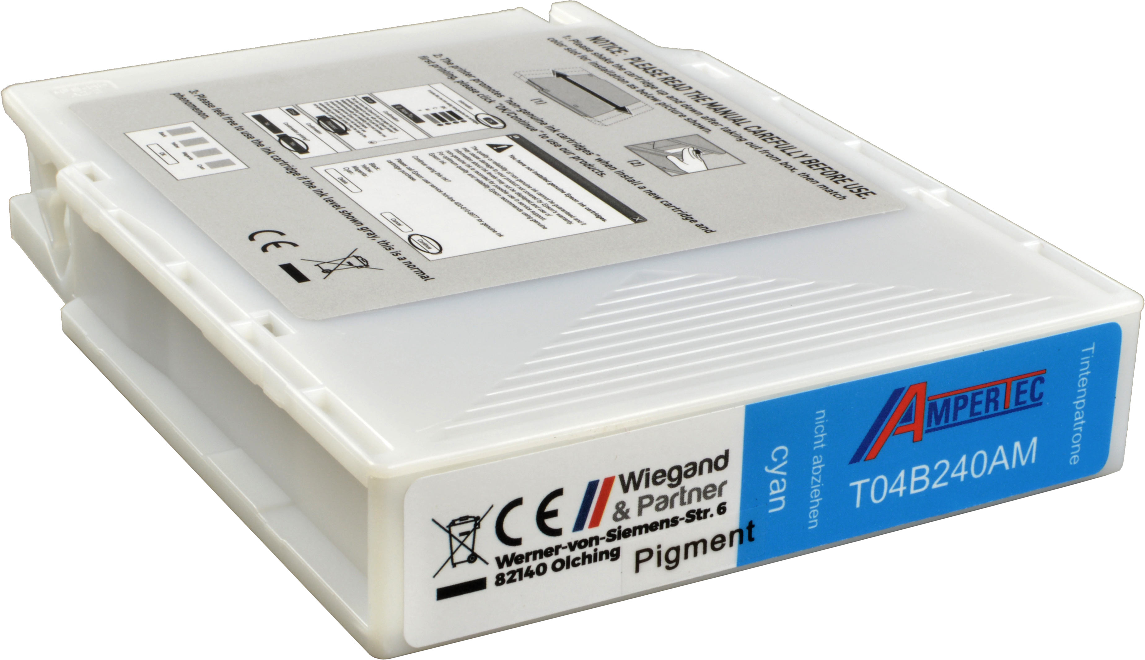 Ampertec Tinte für Epson C13T04B240  XL  cyan