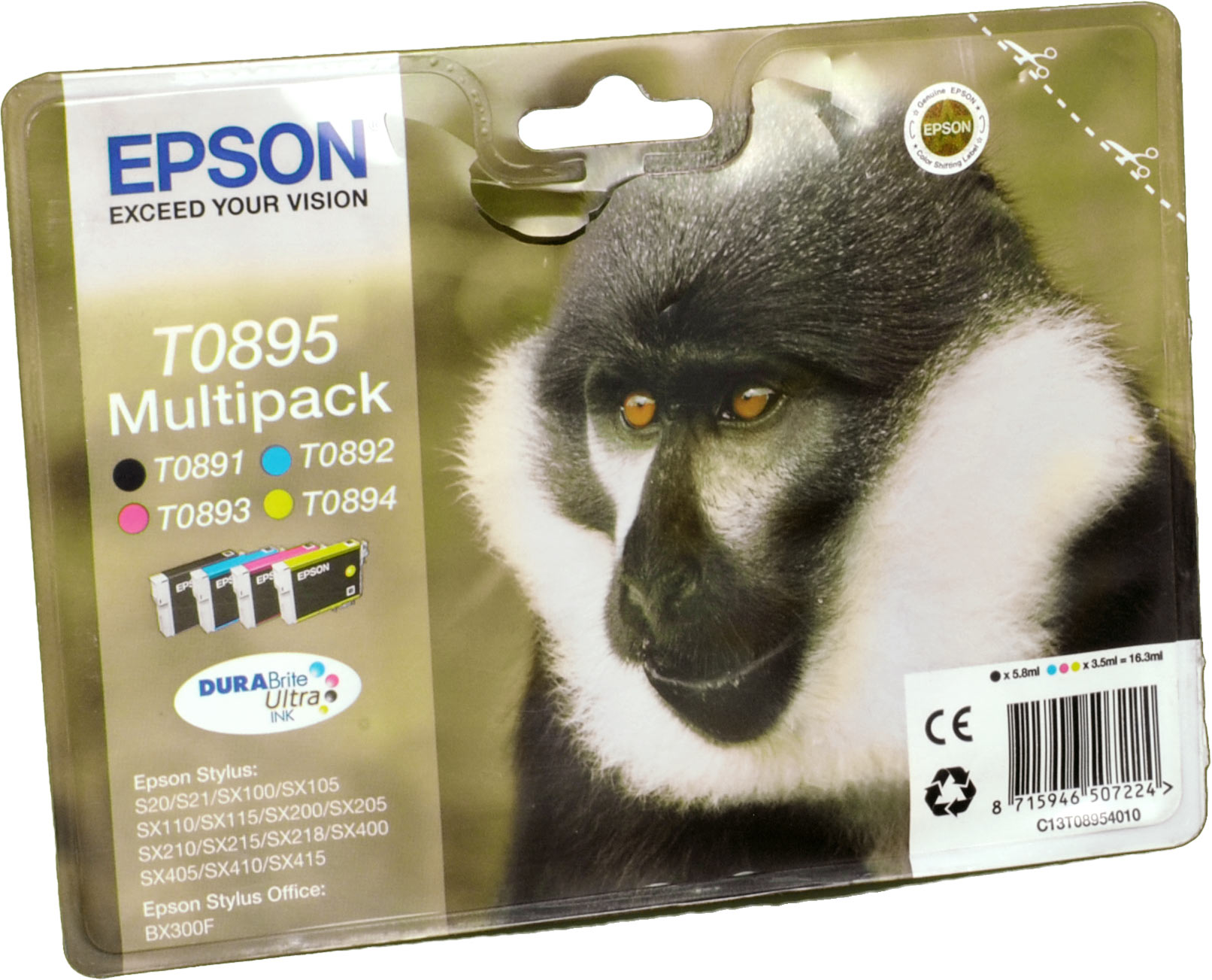 4 Epson Tinten C13T08954010  4-farbig