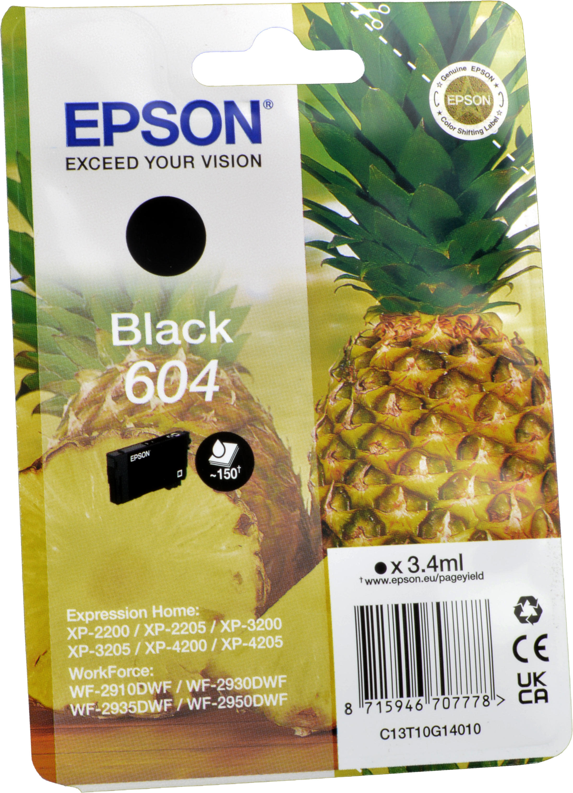 Epson Tinte C13T10G14010  604  schwarz