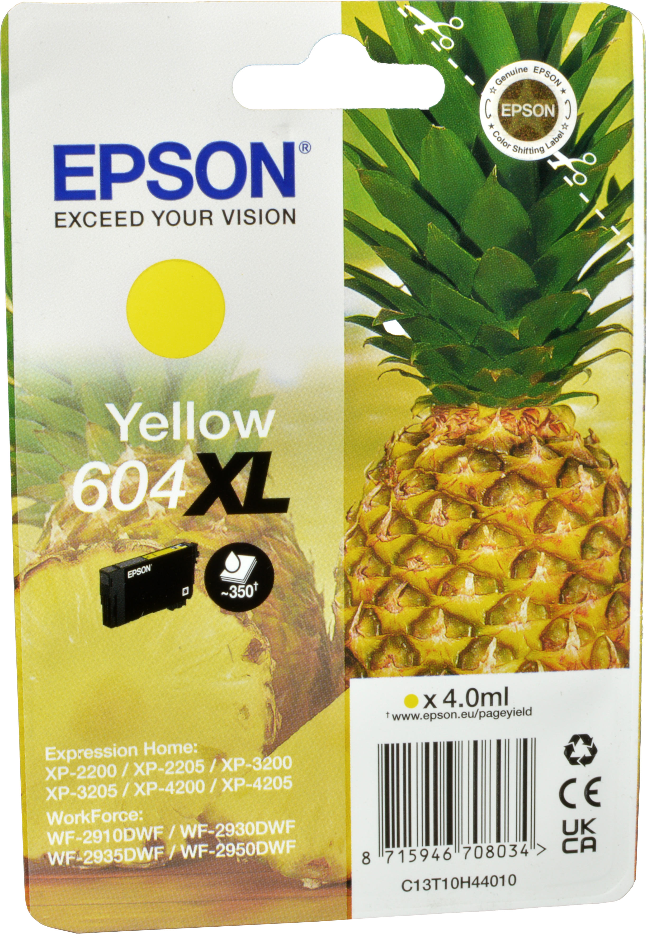 Epson Tinte C13T10H44010  604XL  yellow