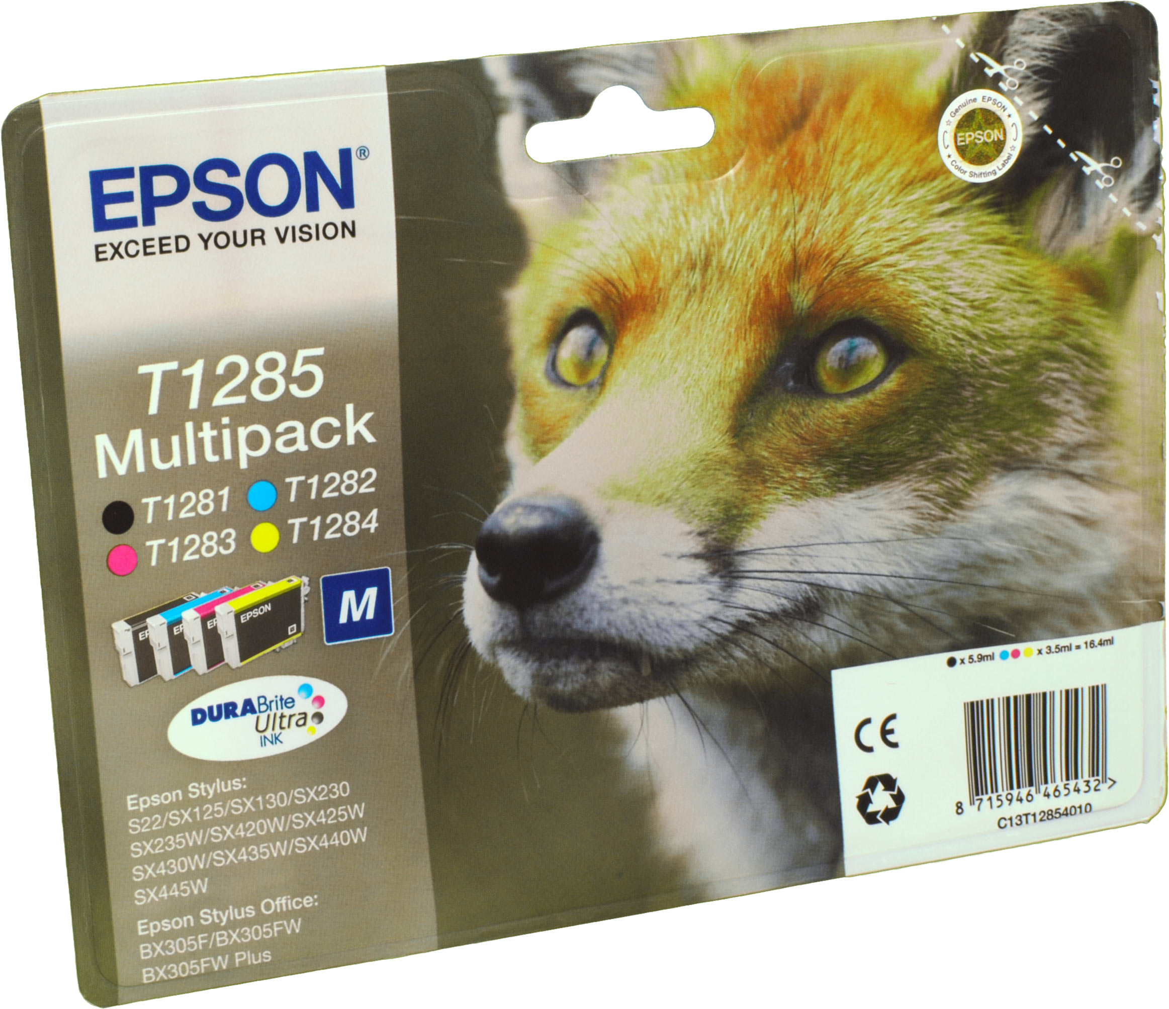 4 Epson Tinten C13T12854012  4-farbig