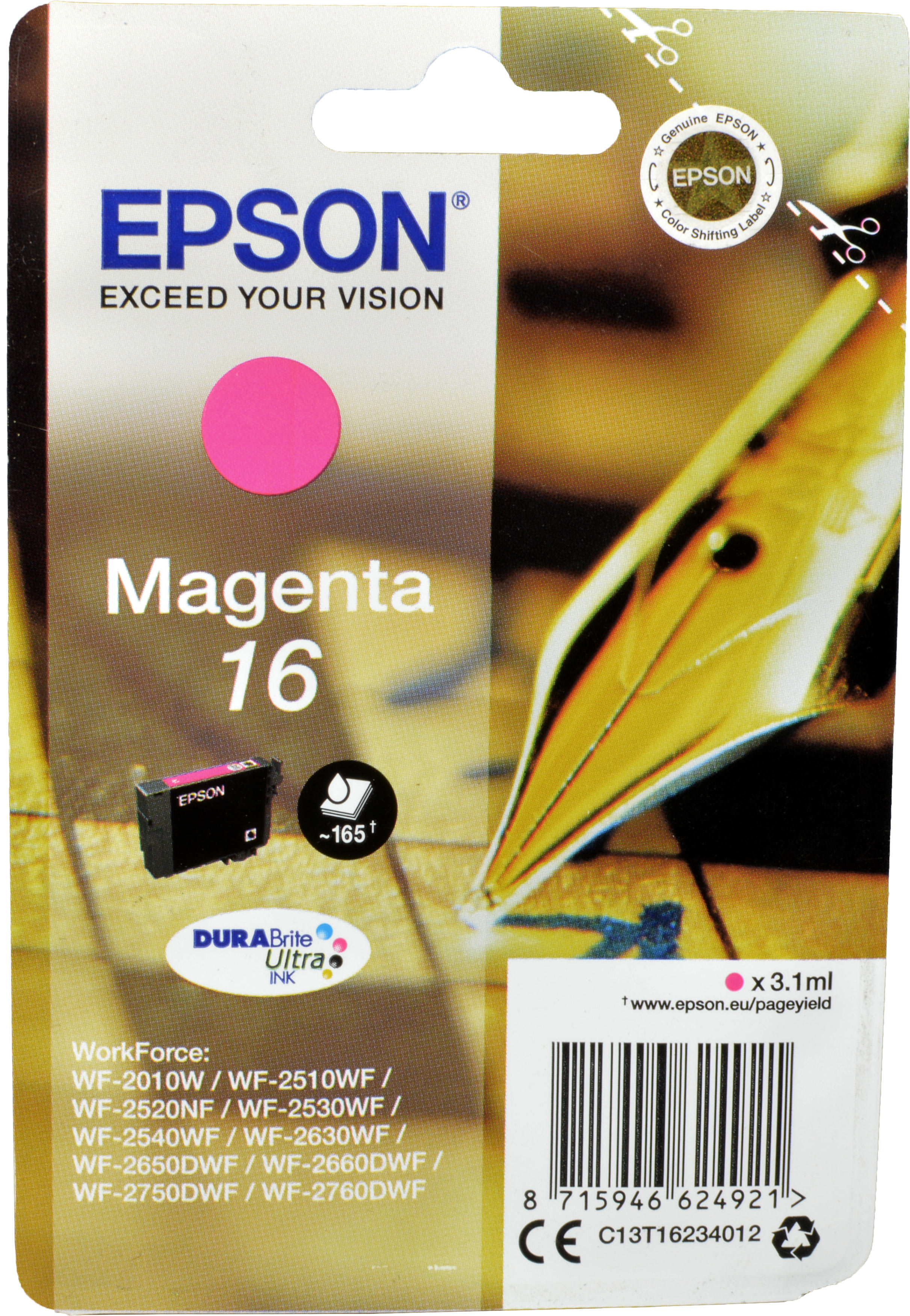 Epson Tinte C13T16234012 Magenta 16  magenta