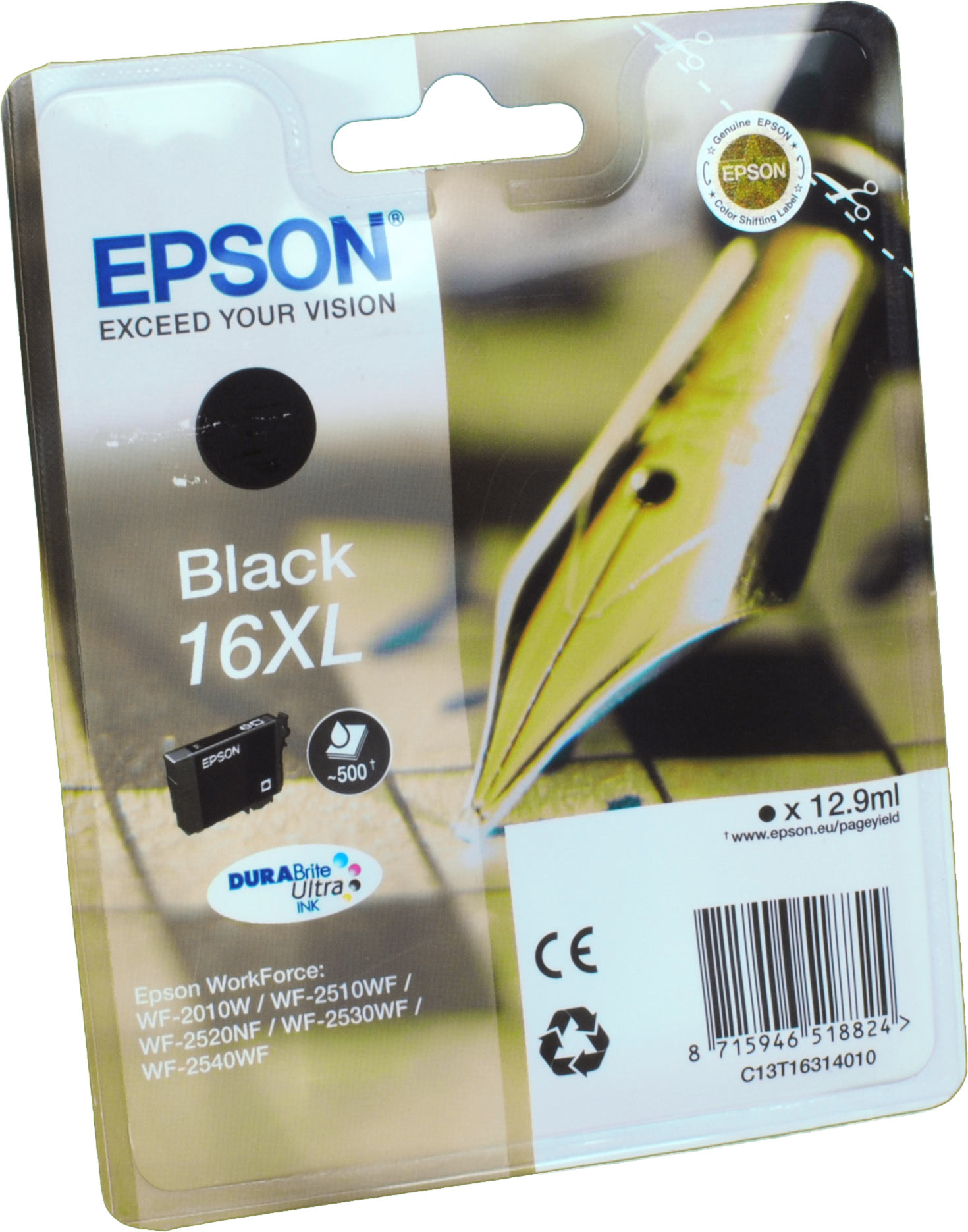Epson Tinte C13T16314012 Black 16XL  schwarz