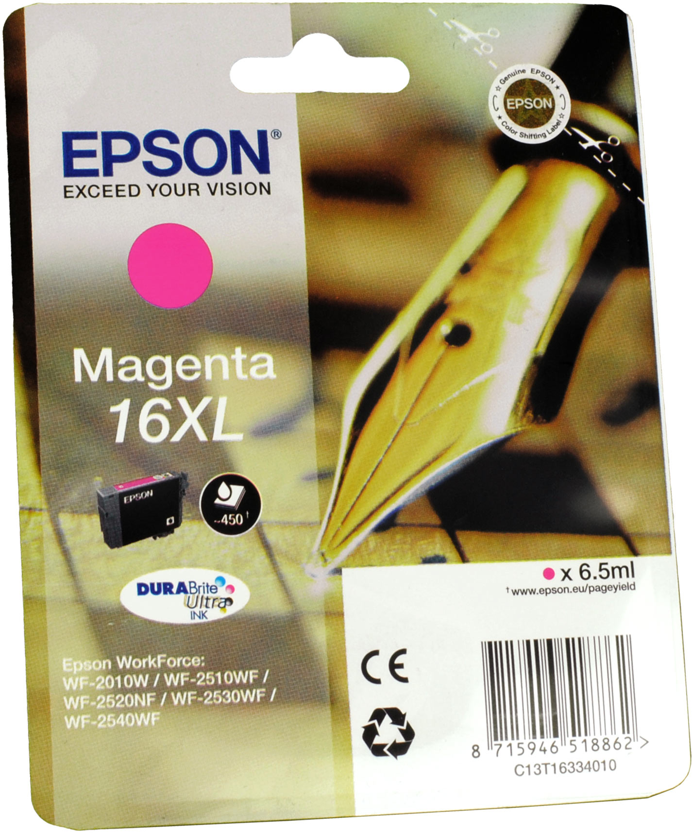 Epson Tinte C13T16334012 Magenta 16XL  magenta