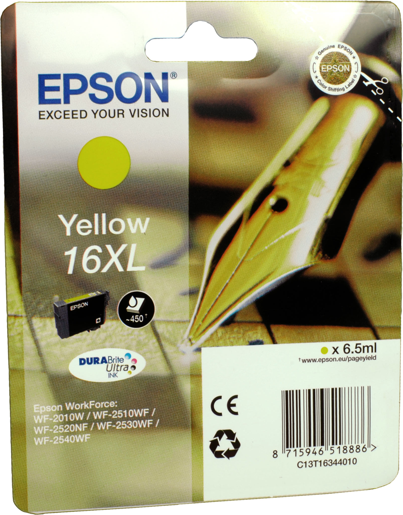 Epson Tinte C13T16344012 Yellow 16XL  yellow