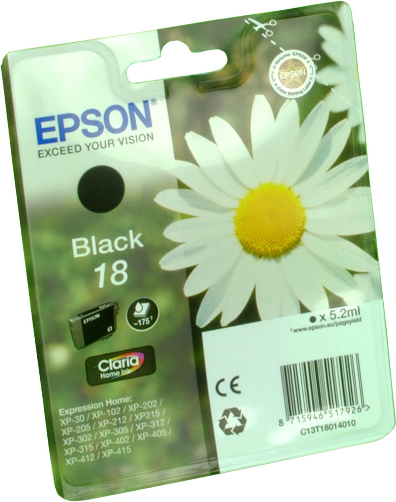 Epson Tinte C13T18014012 Black 18  schwarz