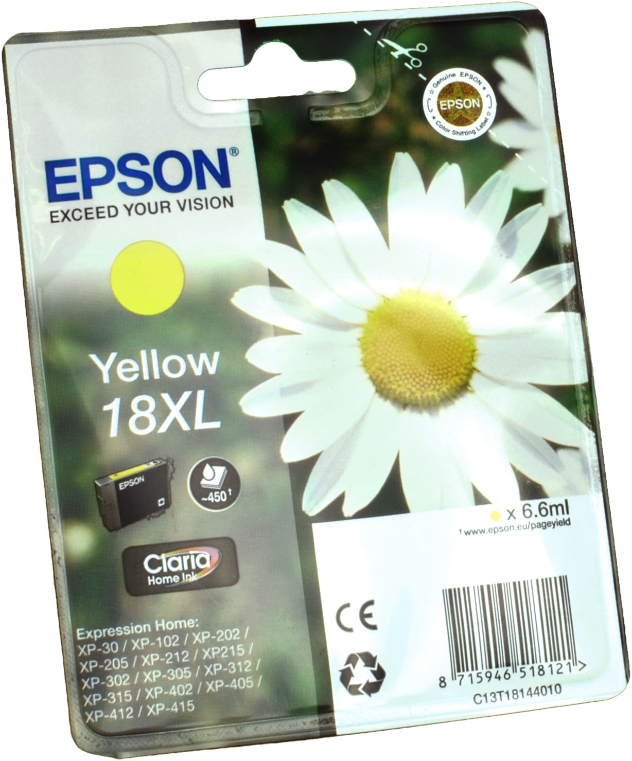 Epson Tinte C13T18144012 Yellow 18XL  yellow