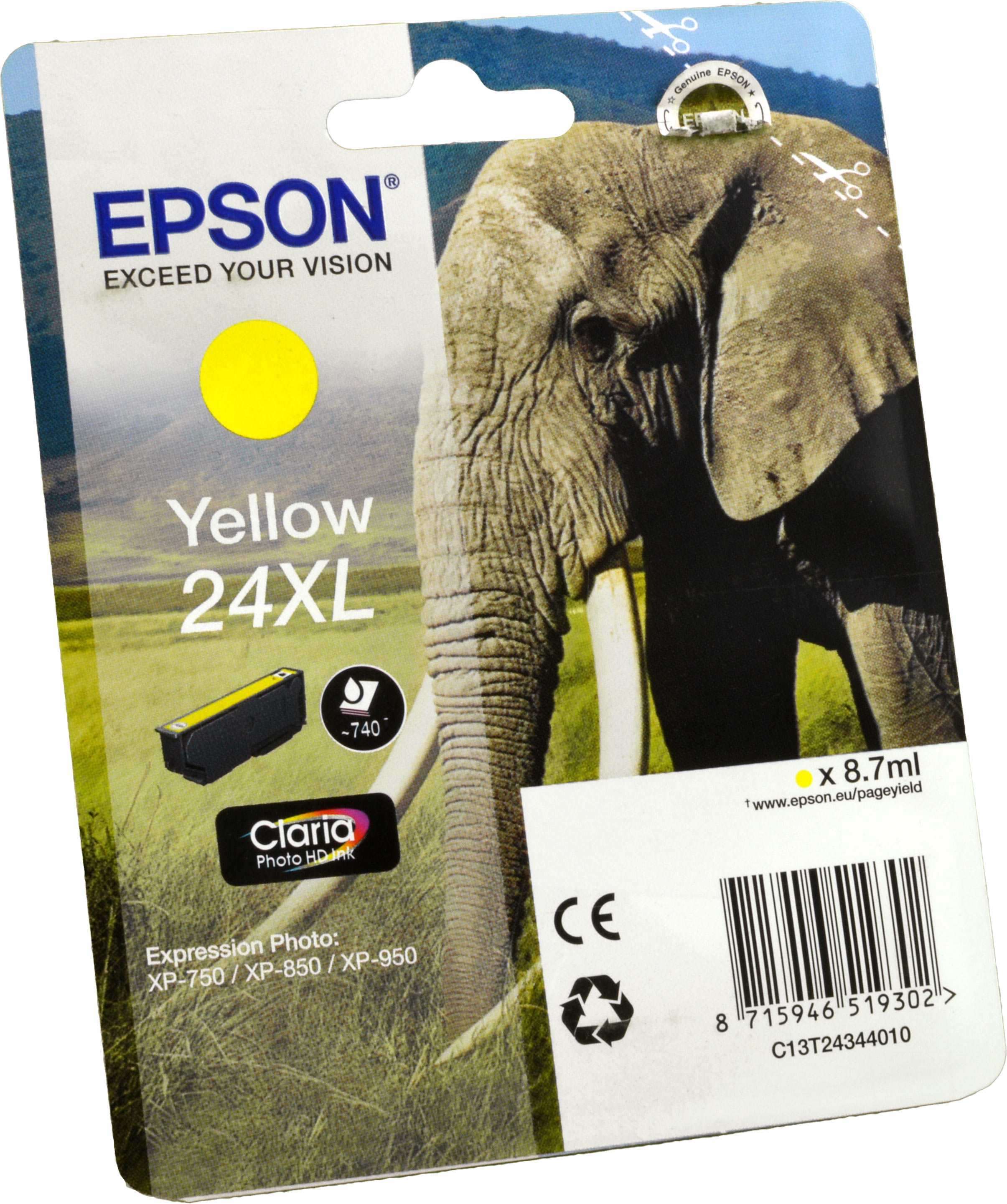Epson Tinte C13T24344012 Yellow 24XL  yellow