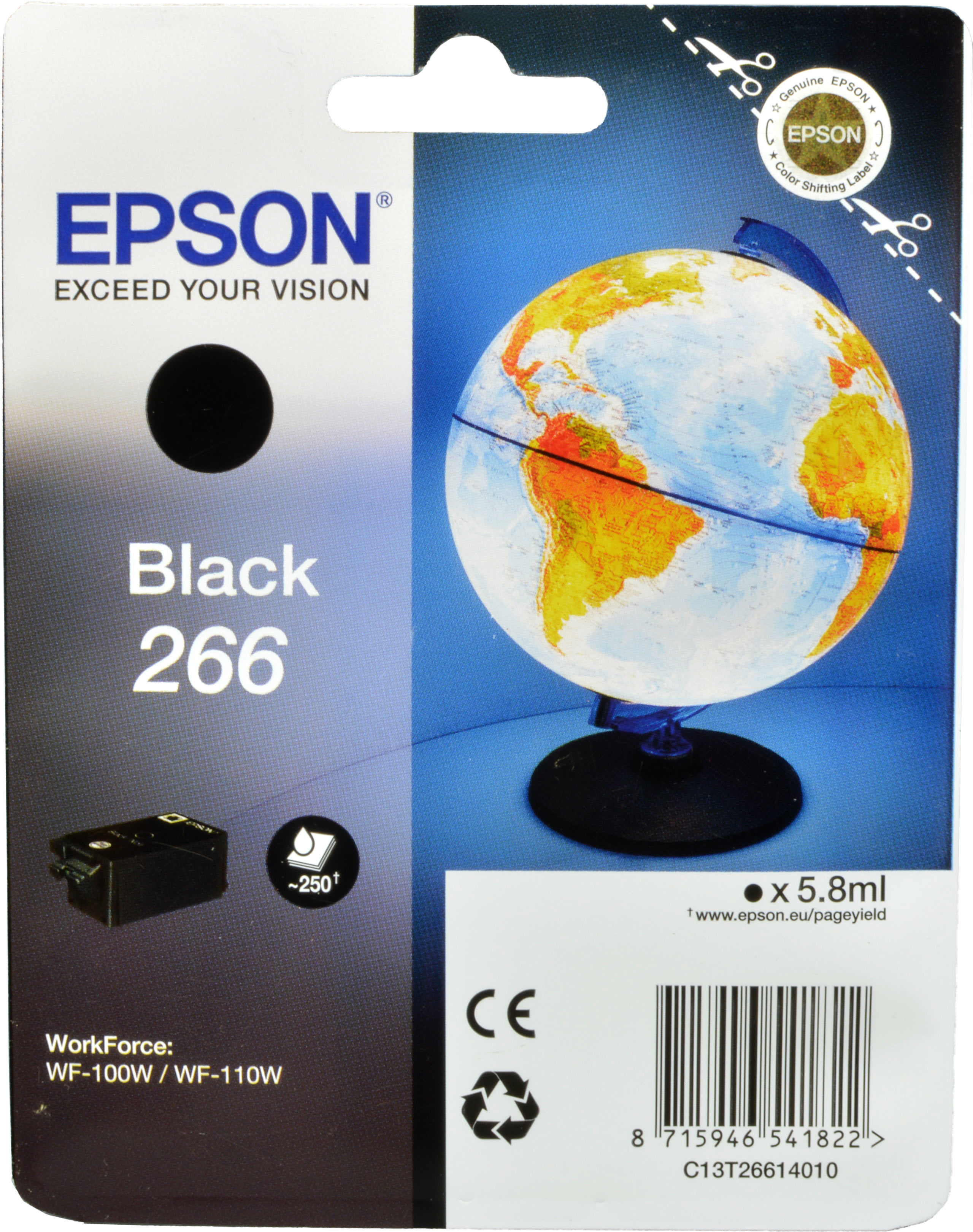 Epson Tinte C13T26614010 Black 266  schwarz