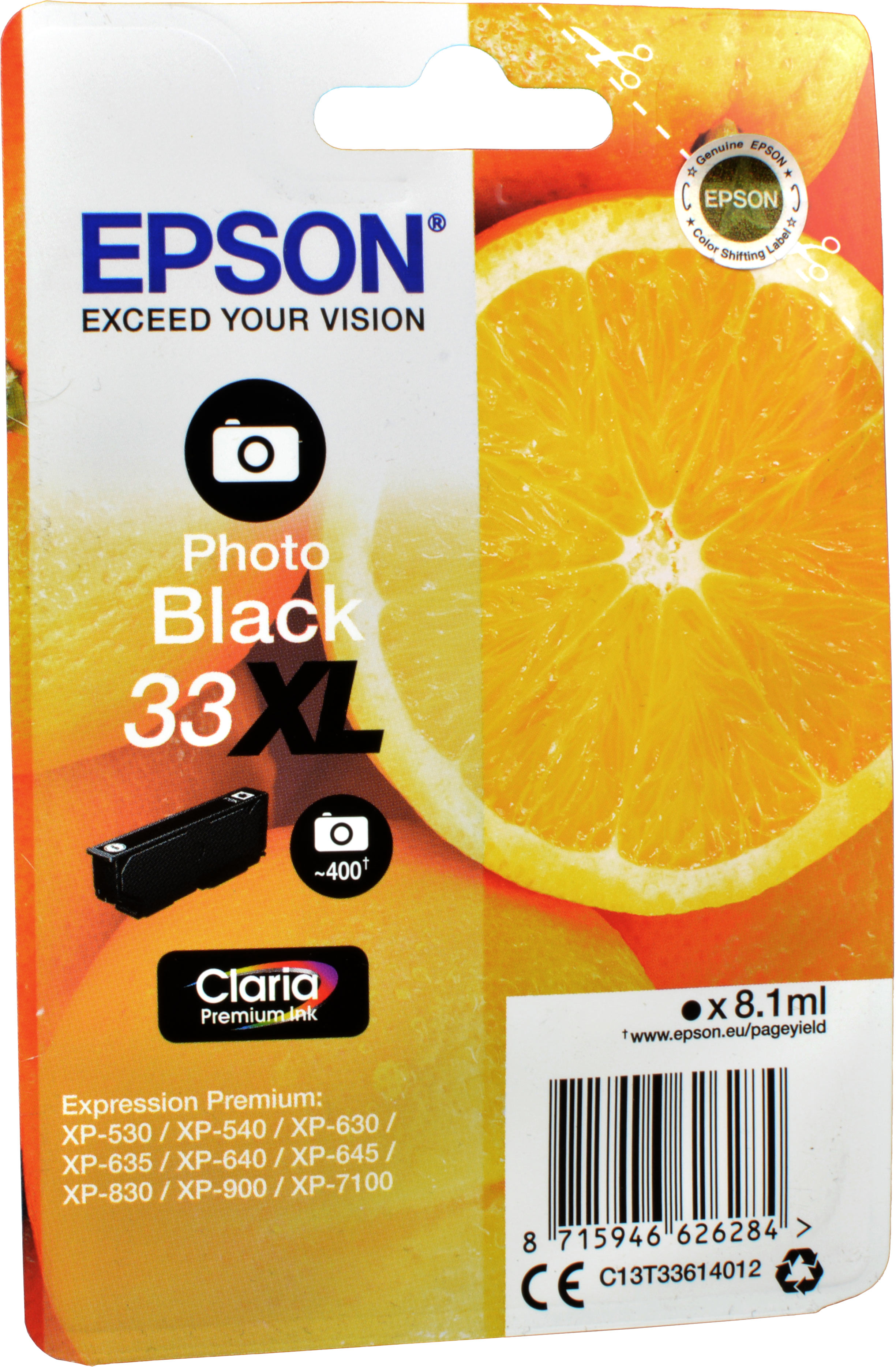Epson Tinte C13T33614012  33XL  foto schwarz