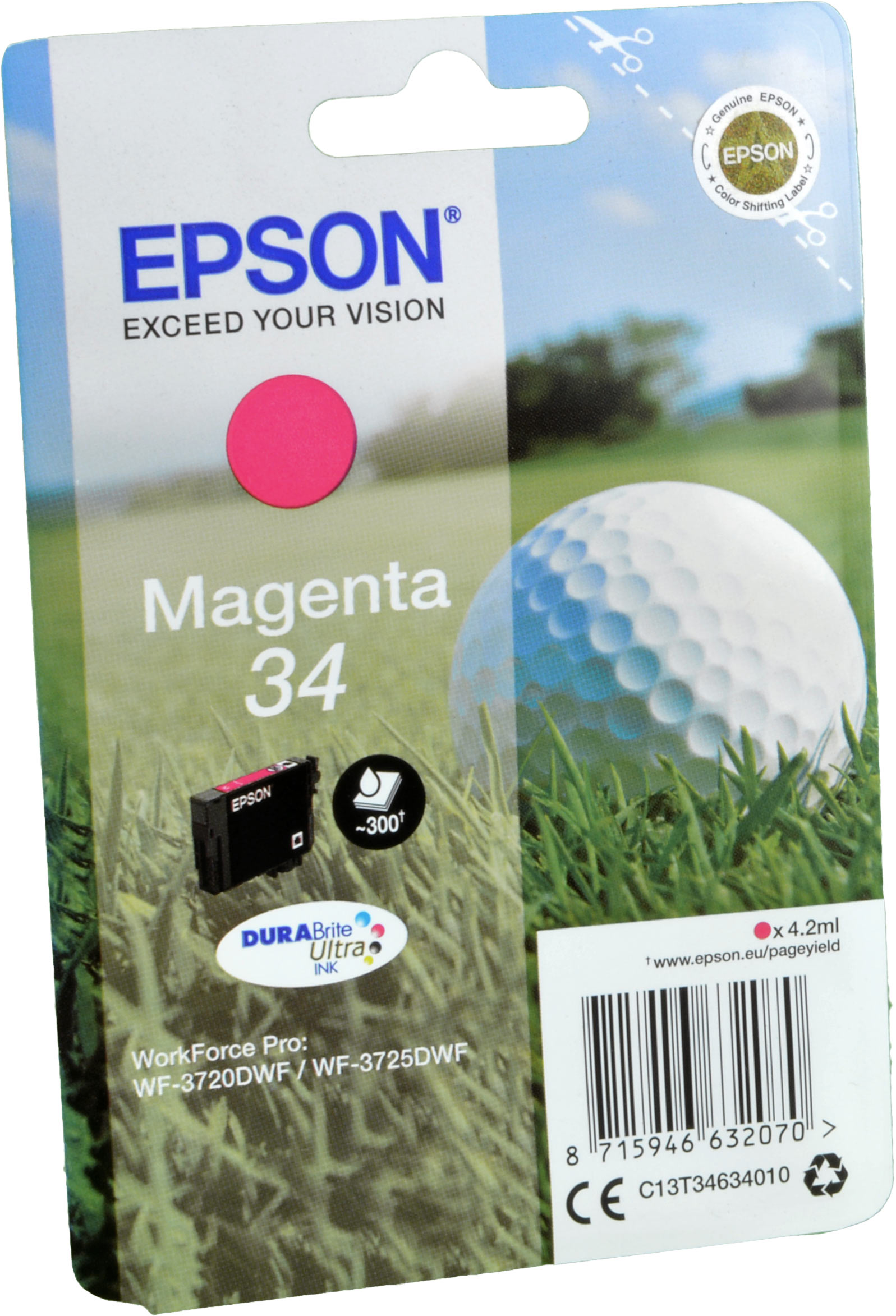 Epson Tinte C13T34634010  Magenta 34  magenta