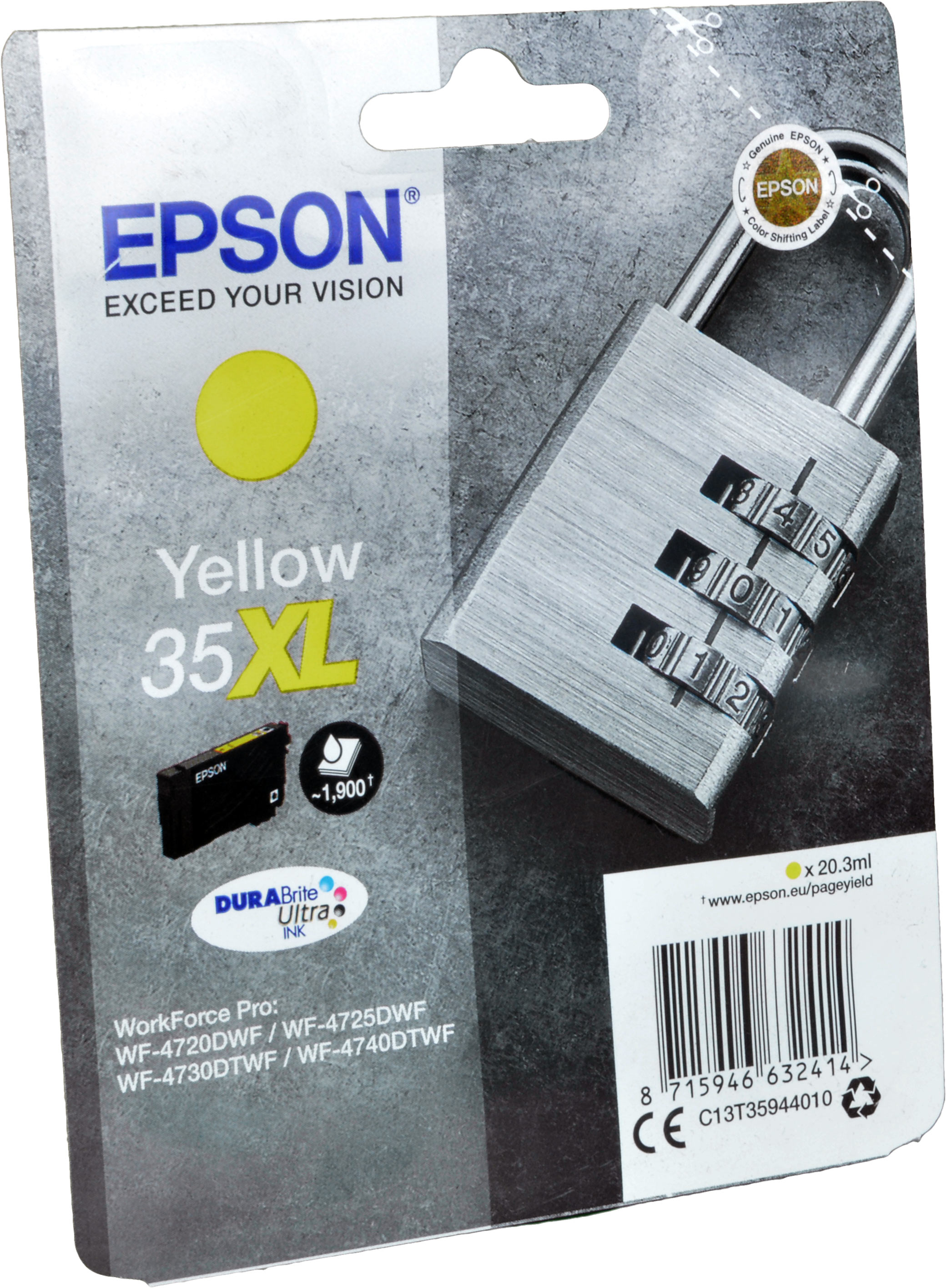Epson Tinte C13T35944010 Yellow 35XL  yellow