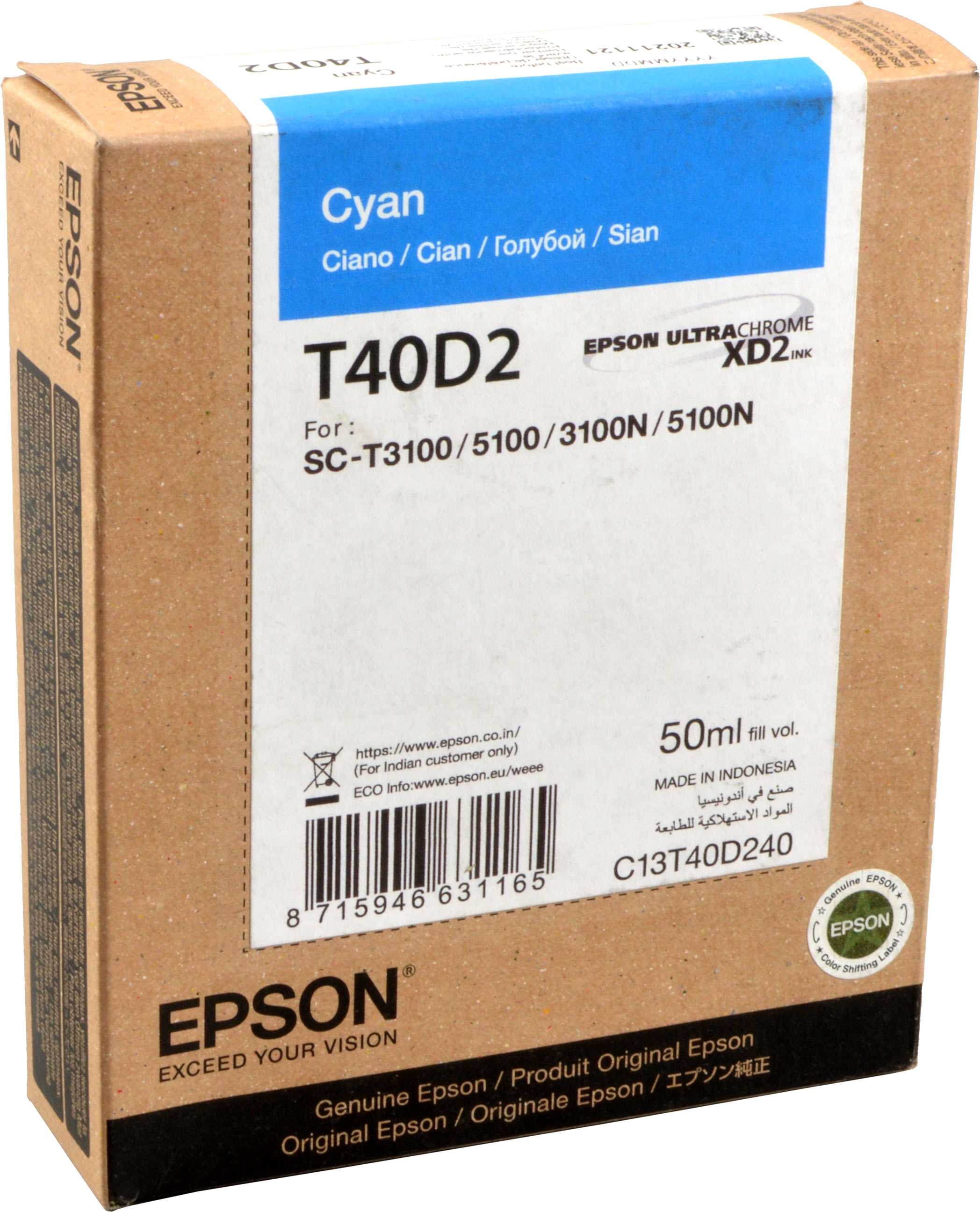 Epson Tinte C13T40D240  Cyan  T40D2