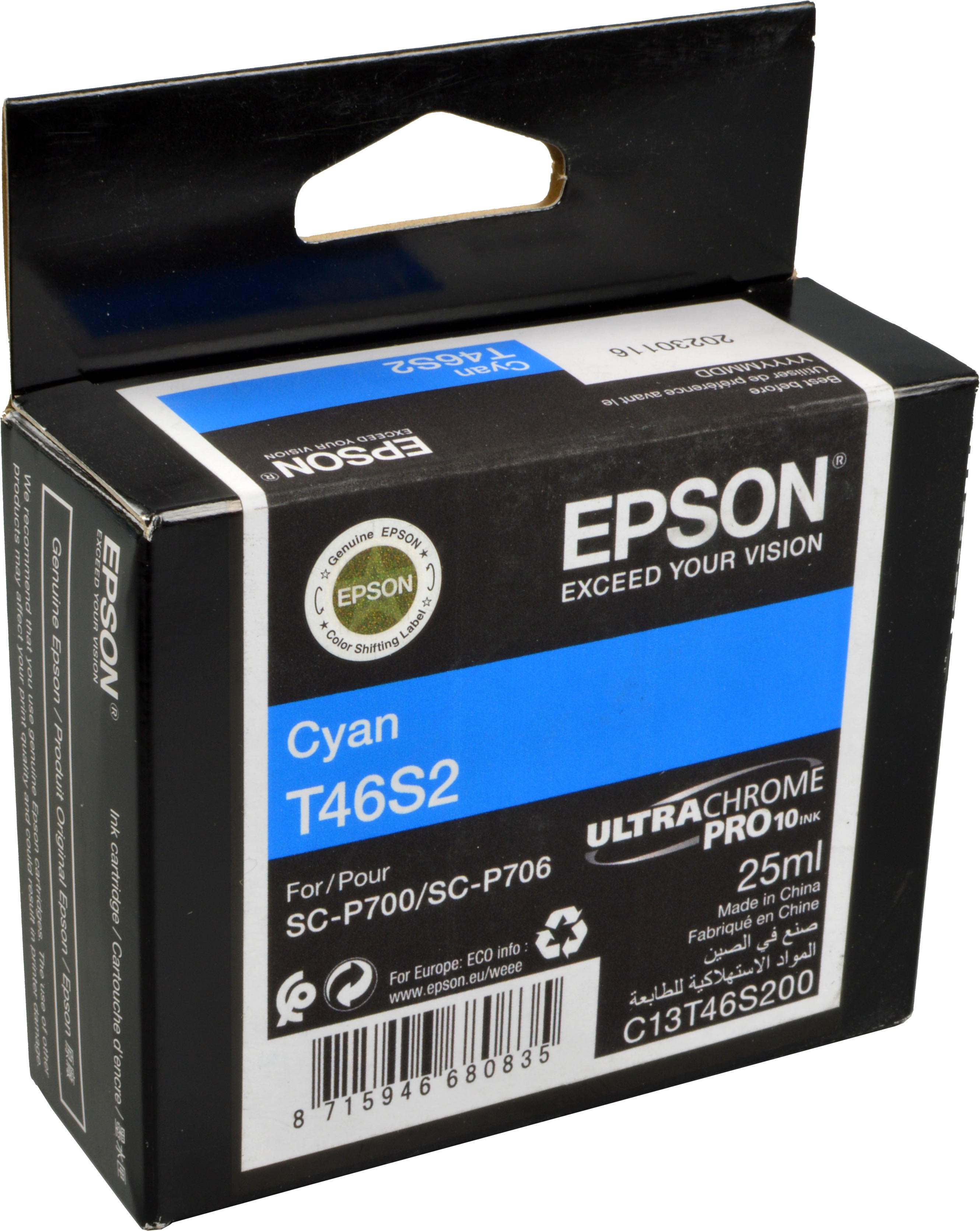 Epson Tinte C13T46S200  T46S2  cyan