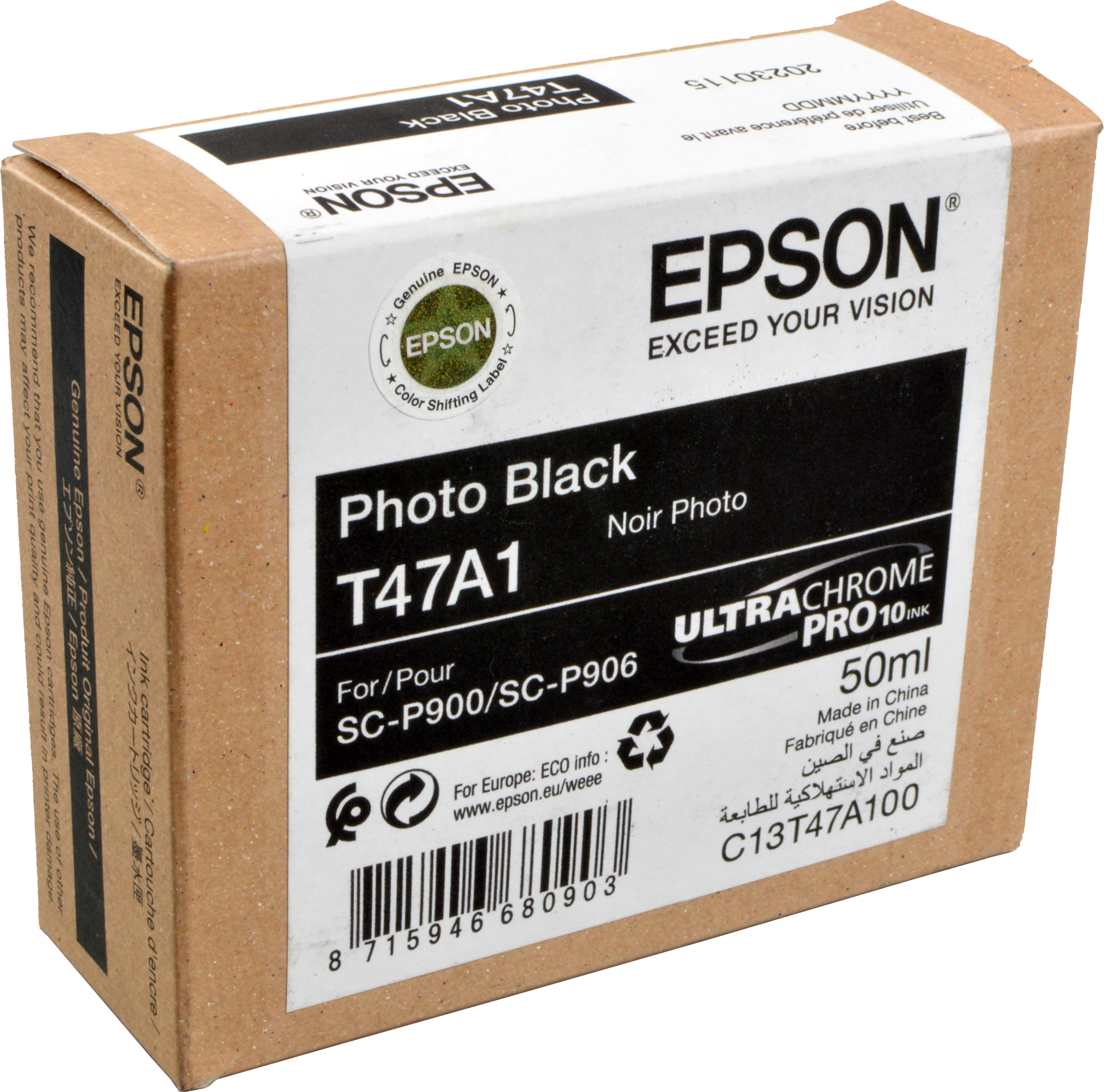 Epson Tinte C13T47A100  T47A1  foto schwarz