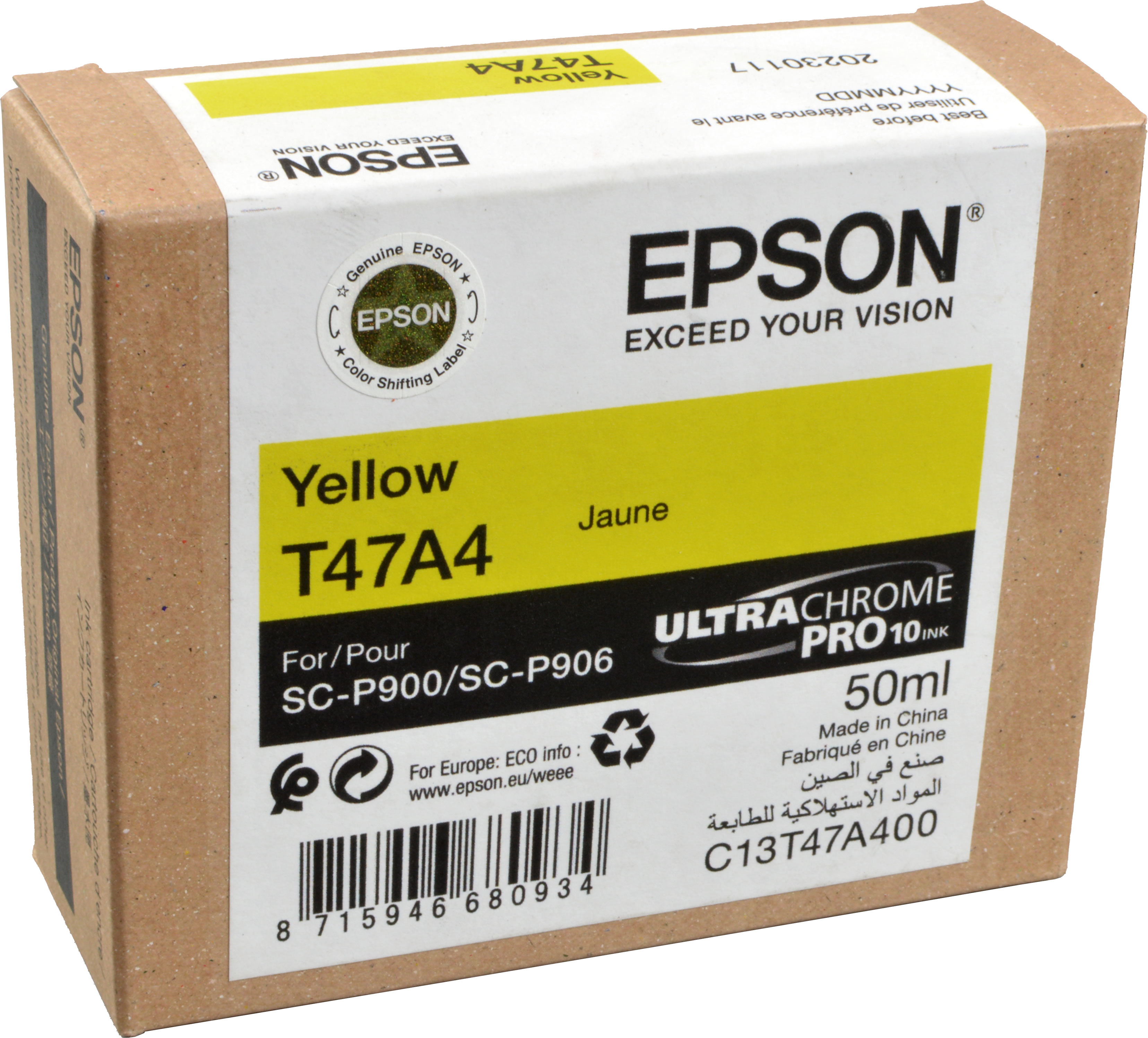 Epson Tinte C13T47A400  T47A4  yellow