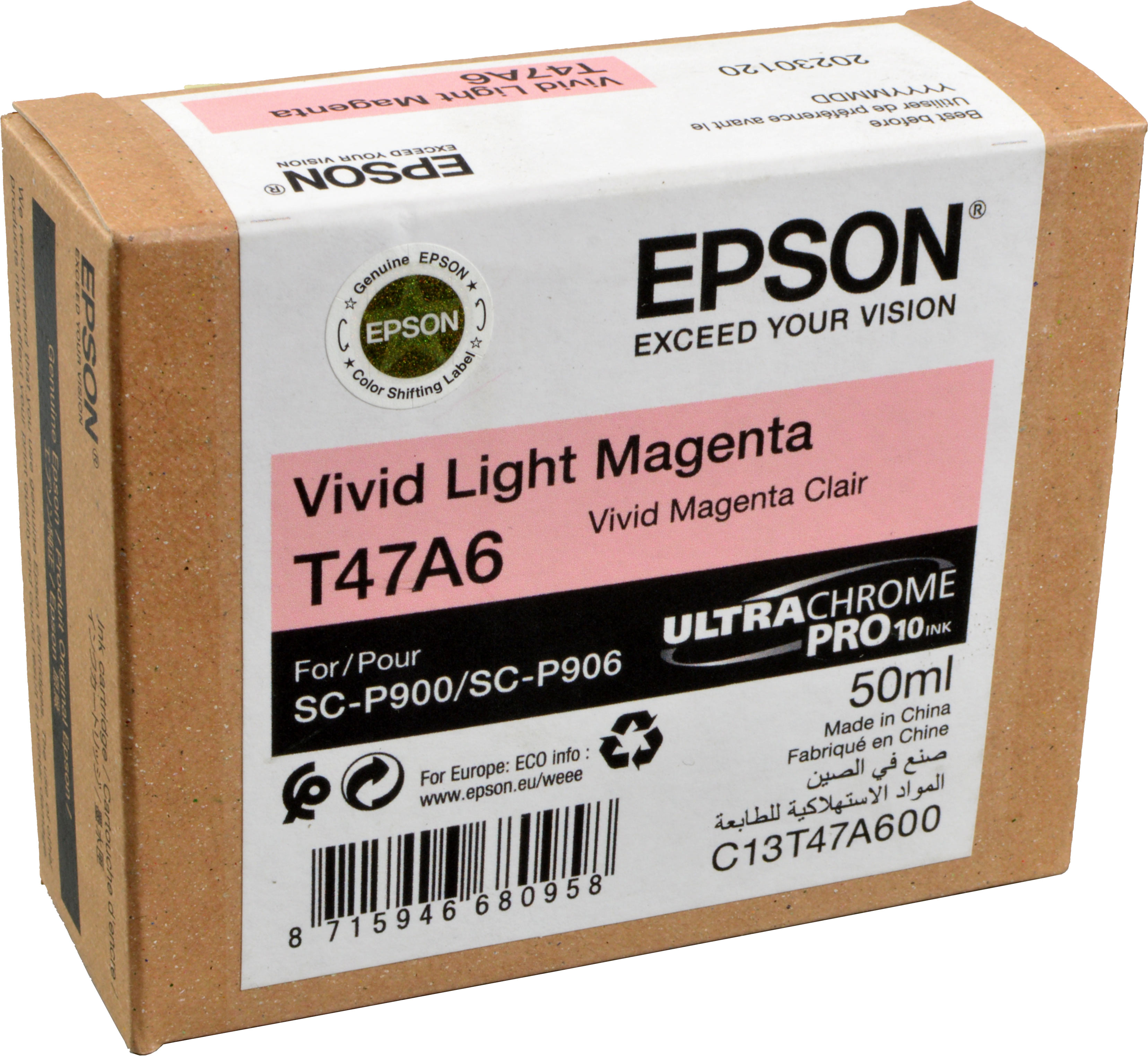 Epson Tinte C13T47A600  T47A6  vivid light magenta